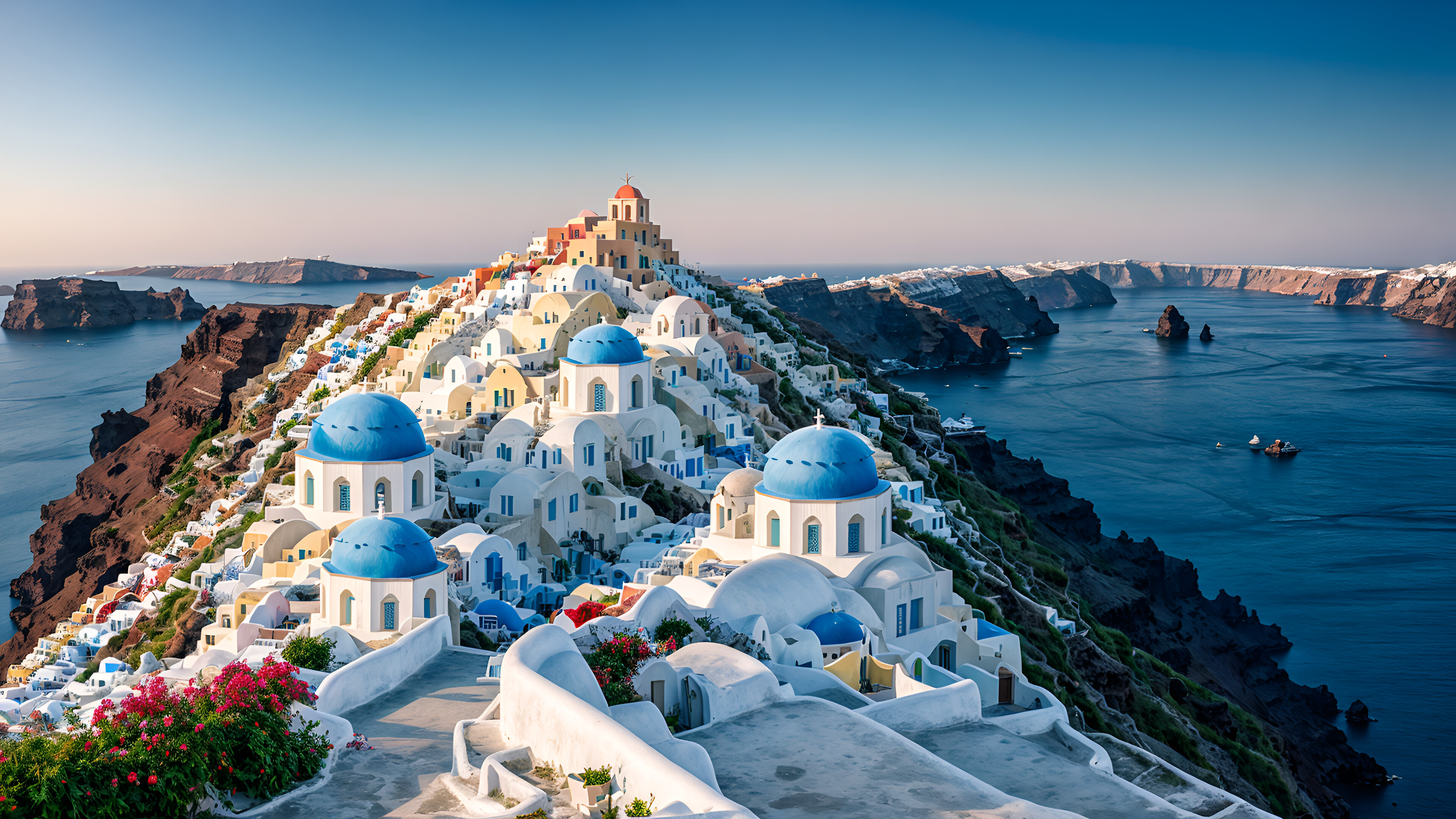 4K Wallpaper: Santorini Greece, Europe