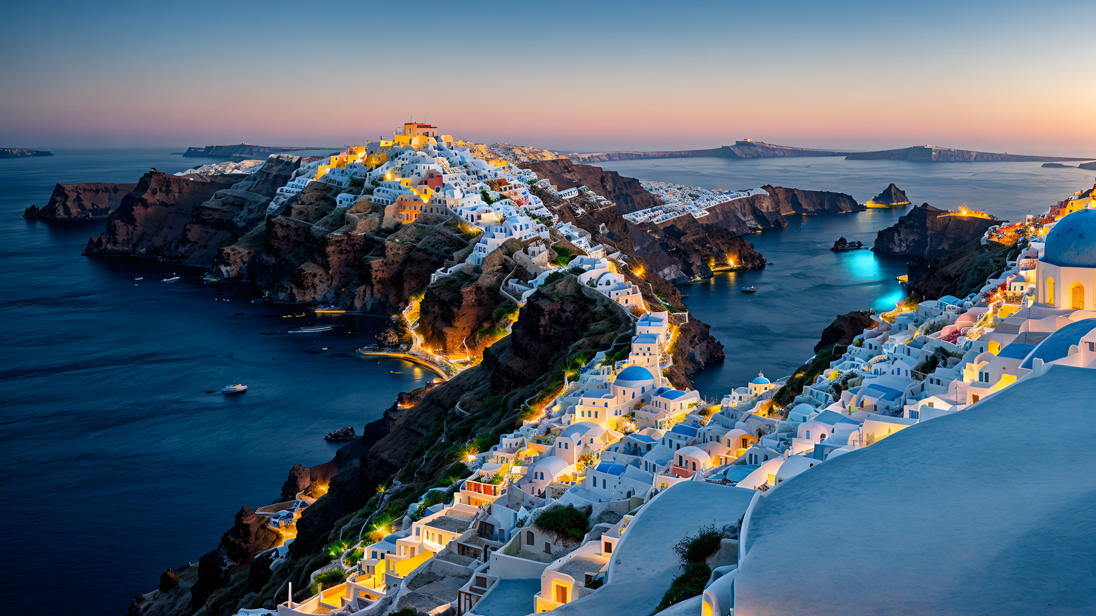 4K Wallpaper: Santorini Greece, Europe