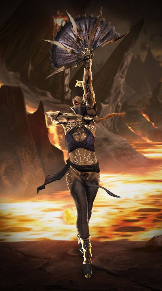 Kitana Of MK11 Mobile Wallpaper