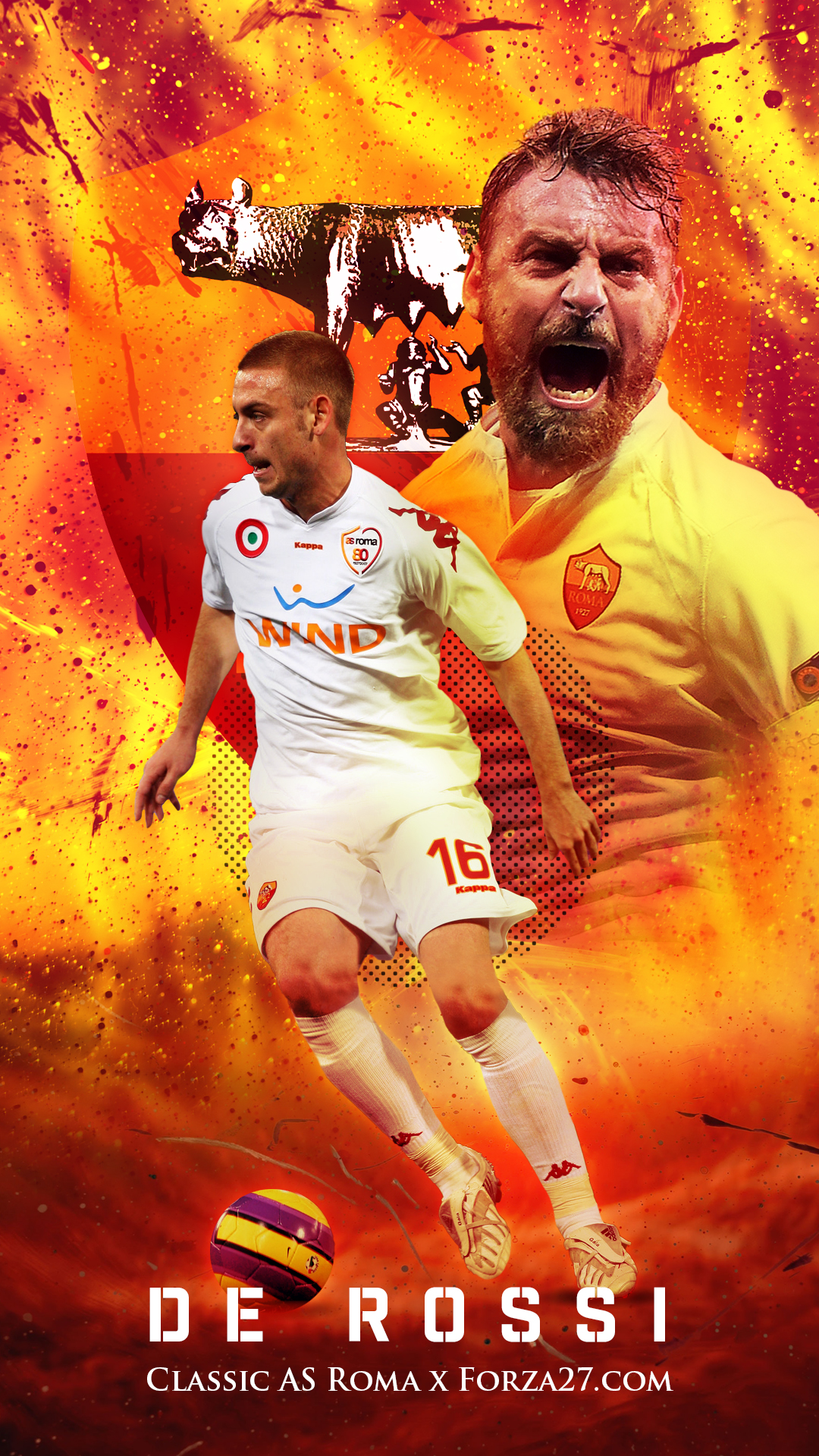 A.S. Roma iPhone Wallpaper