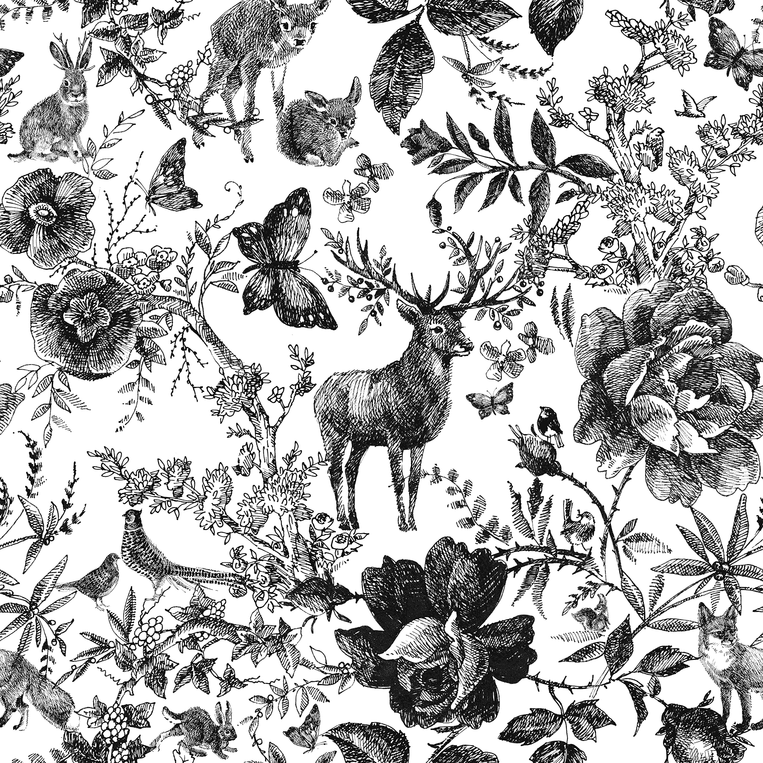 Wallpaper Removable Floral Wallpaper