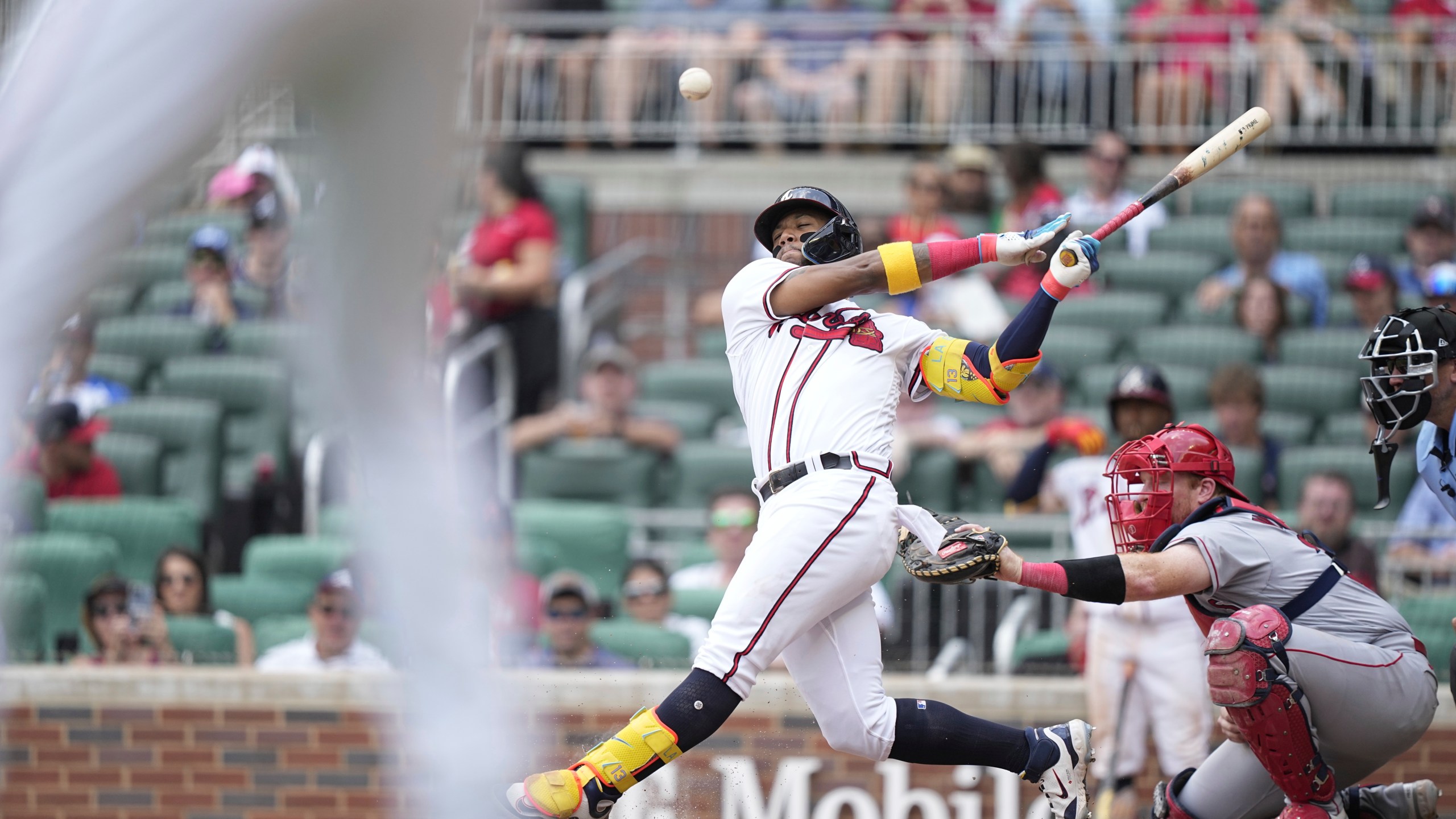 Acuña, Riley and Olson homer for Braves