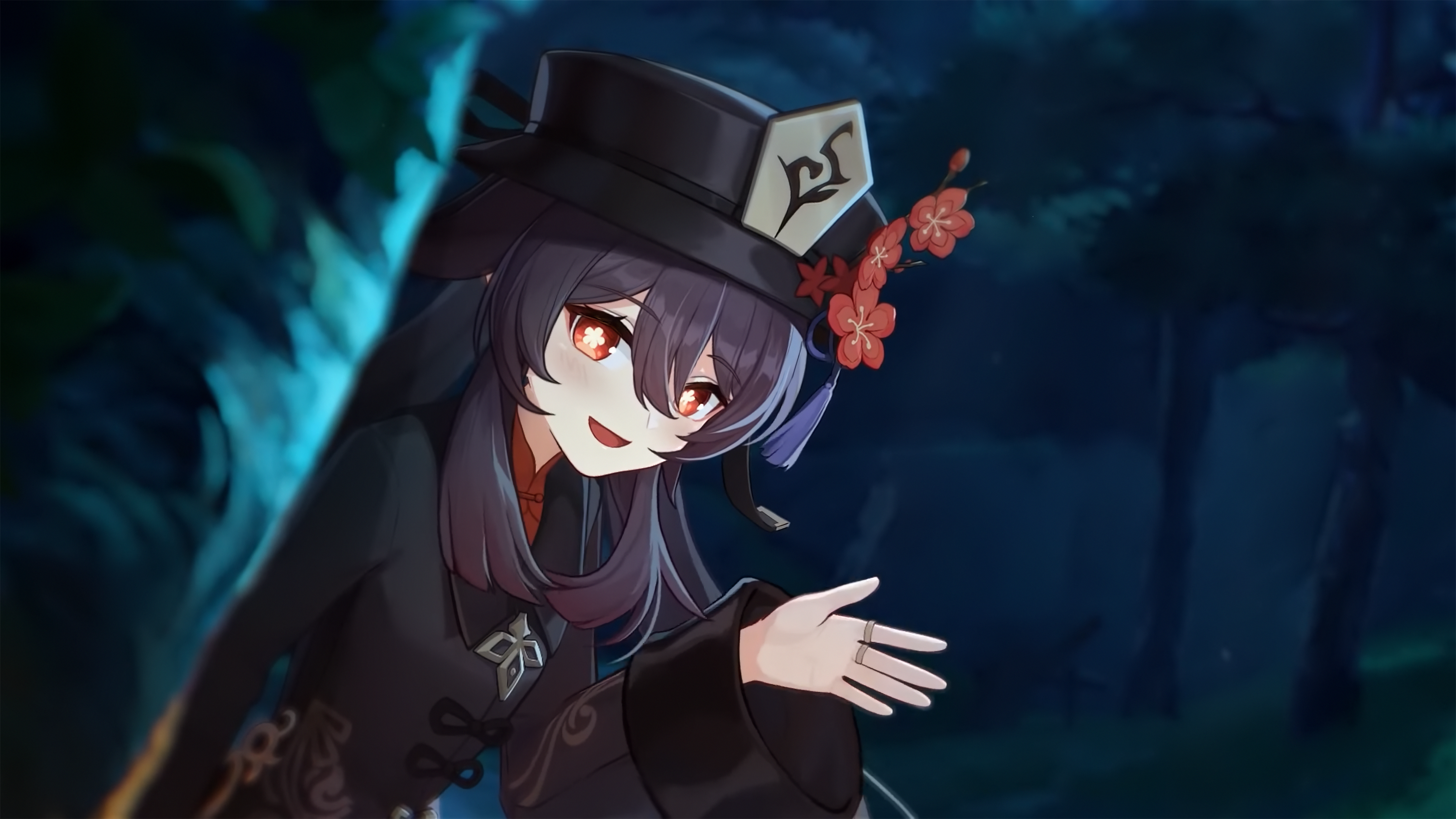 4K Hu Tao Wallpaper from her