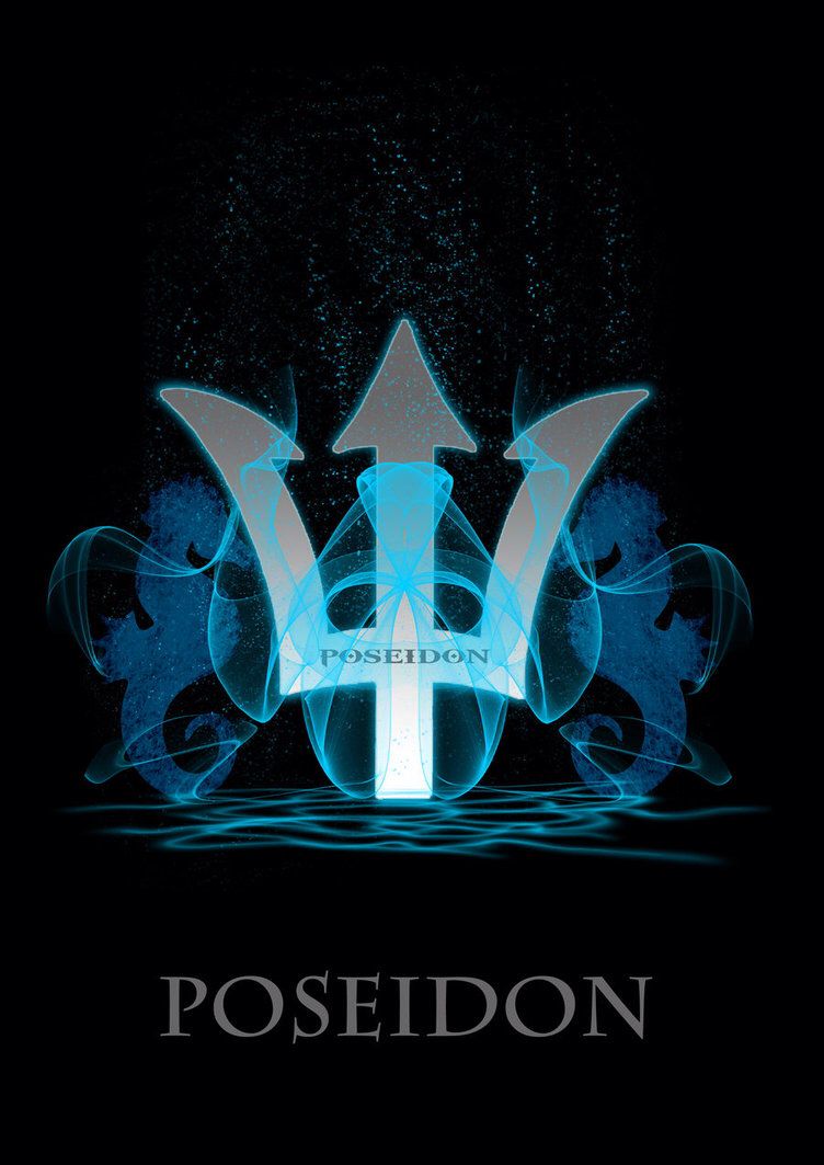 Poseidon Trident symbol. Poseidon