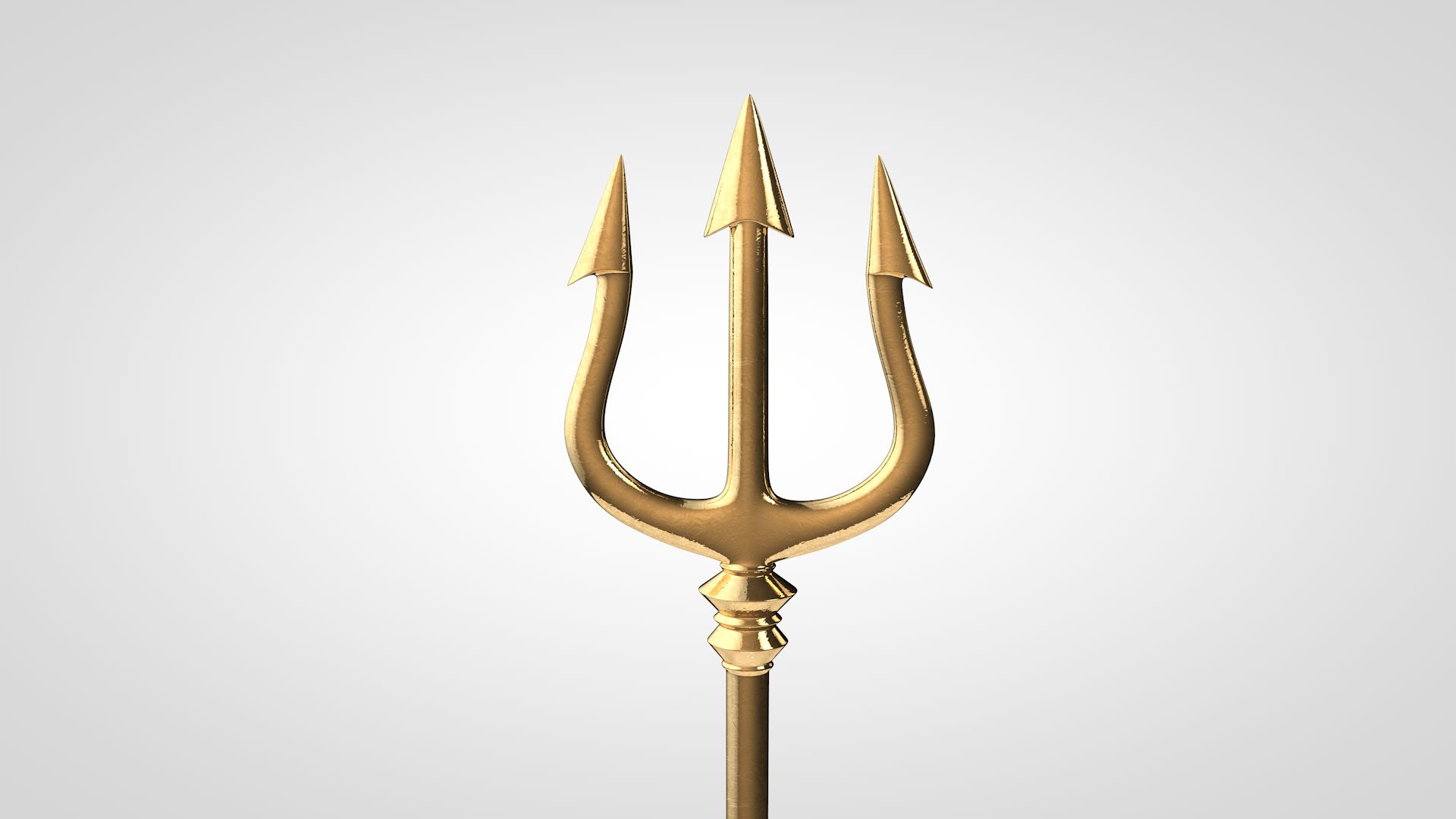 Poseidon Trident 3D Model $19 - .c4d
