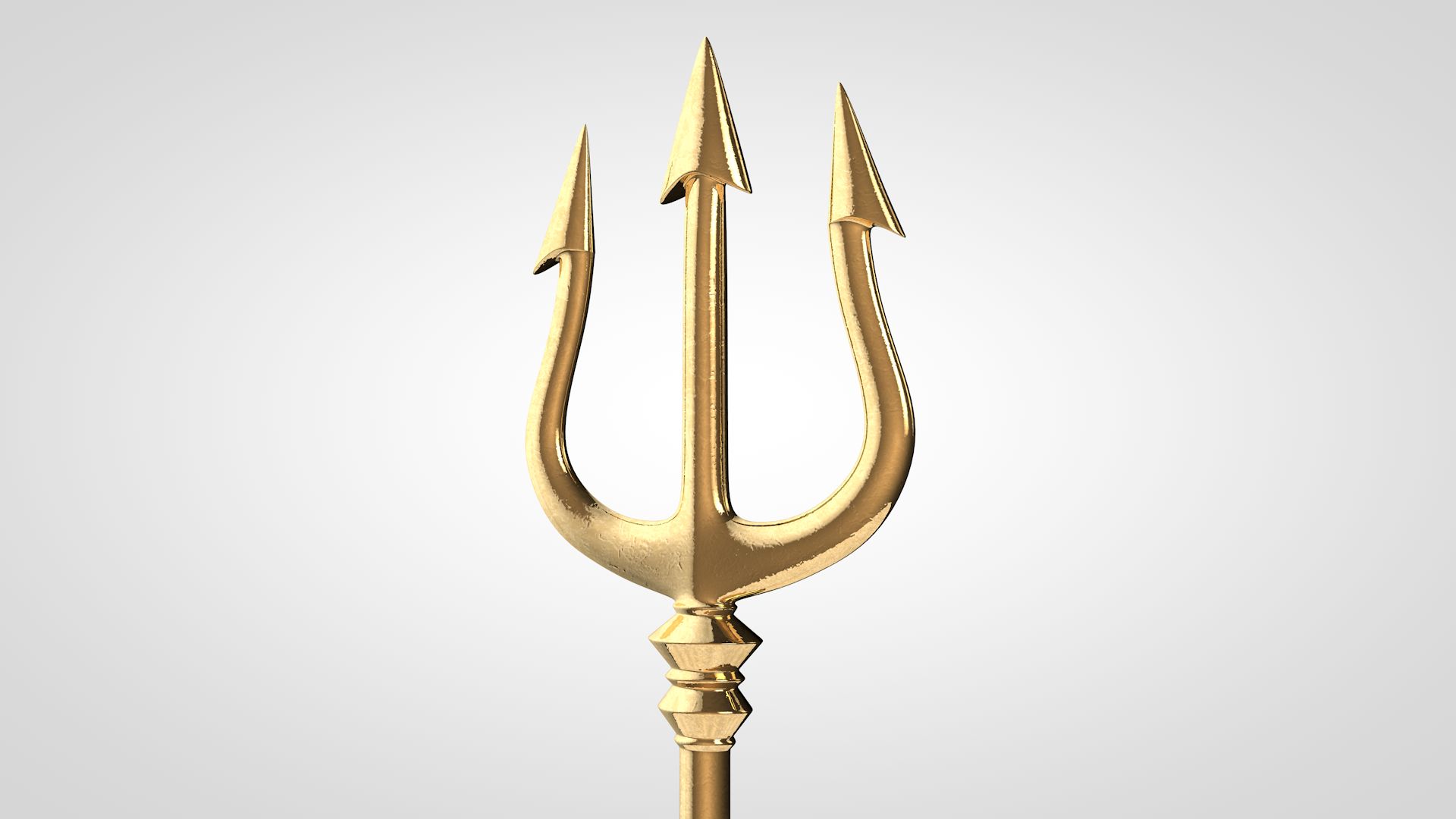 Poseidon Trident 3D Model $19 - .c4d