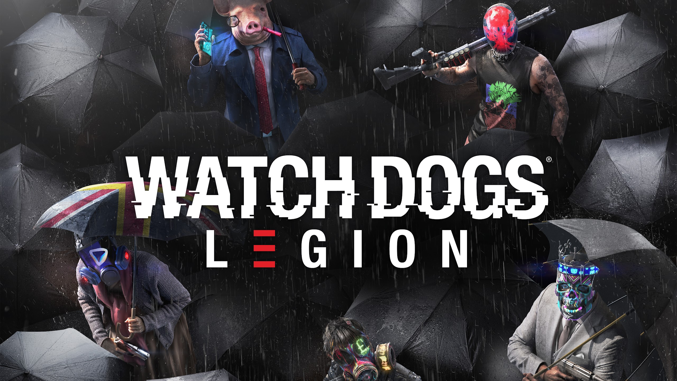 Watch Dogs Legion Characters Mask 8K
