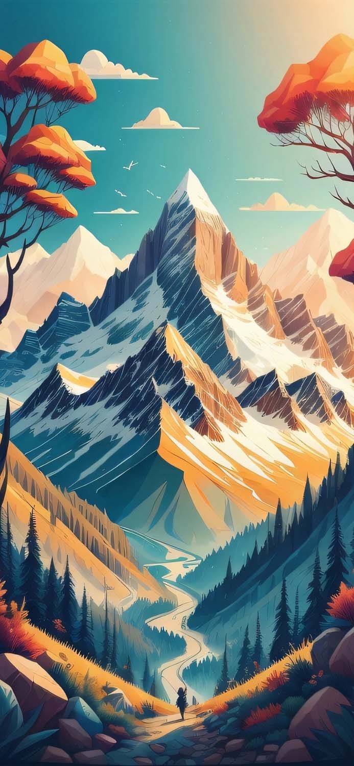 The Prime Mountain iPhone Wallpaper 4K