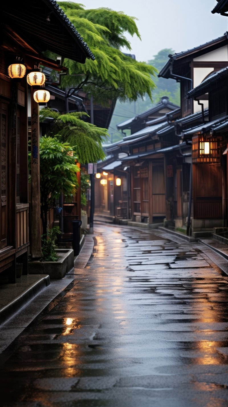 Japanese Village Image. Free Photo
