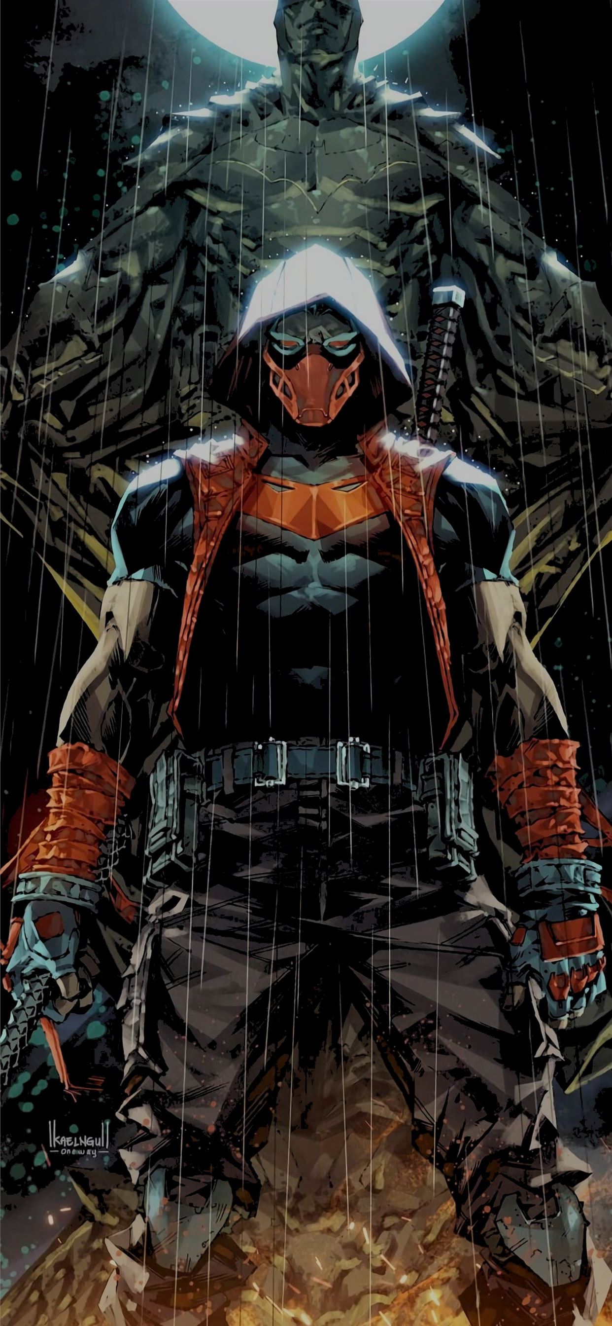 Red Hood Amoledbackground iPhone