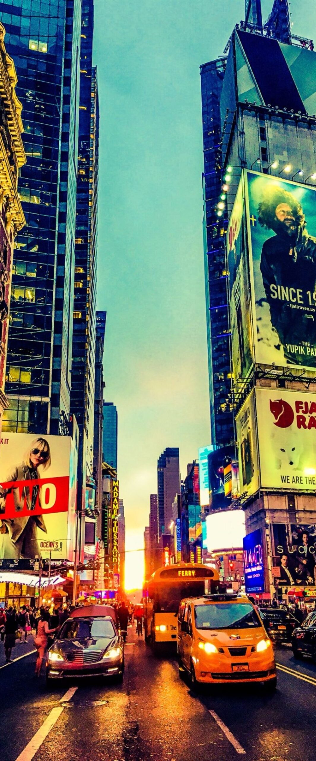 Manhattanhenge iPhone Wallpaper 4k