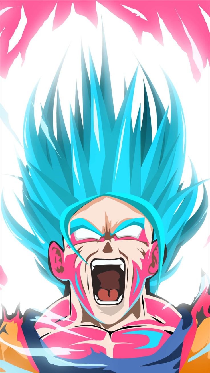 Goku Blue Super Saiyan iPhone Wallpaper