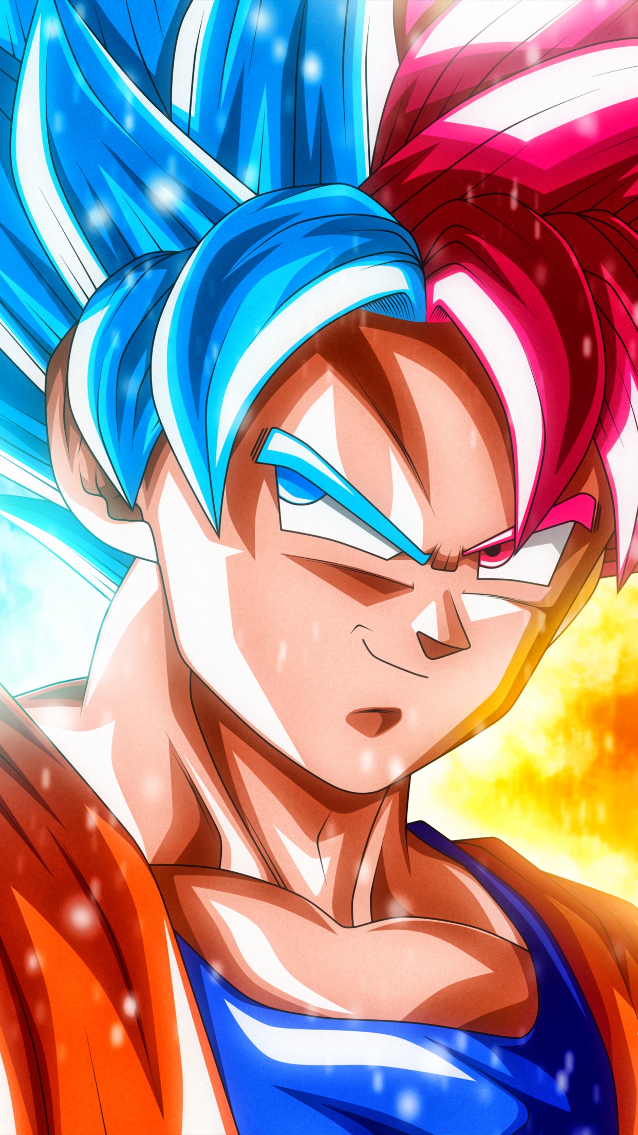 Goku Wallpaper 4K, Super Saiyan Blue