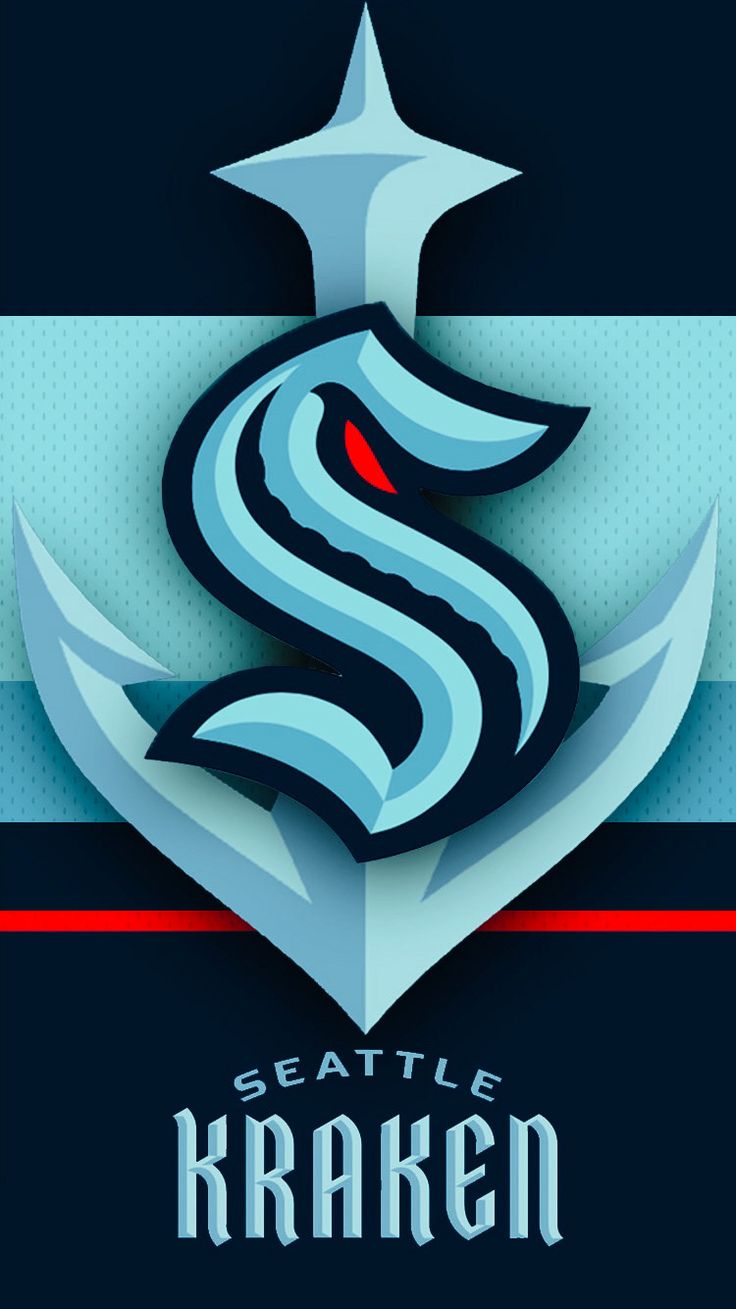 Seattle Kraken Jersey Phone Wallpaper