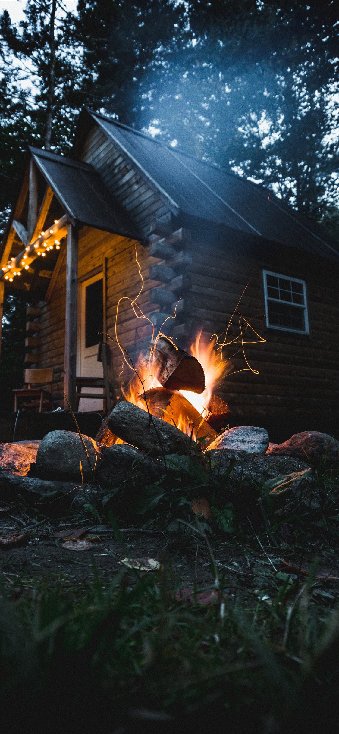 Best Campfire iPhone X HD Wallpaper