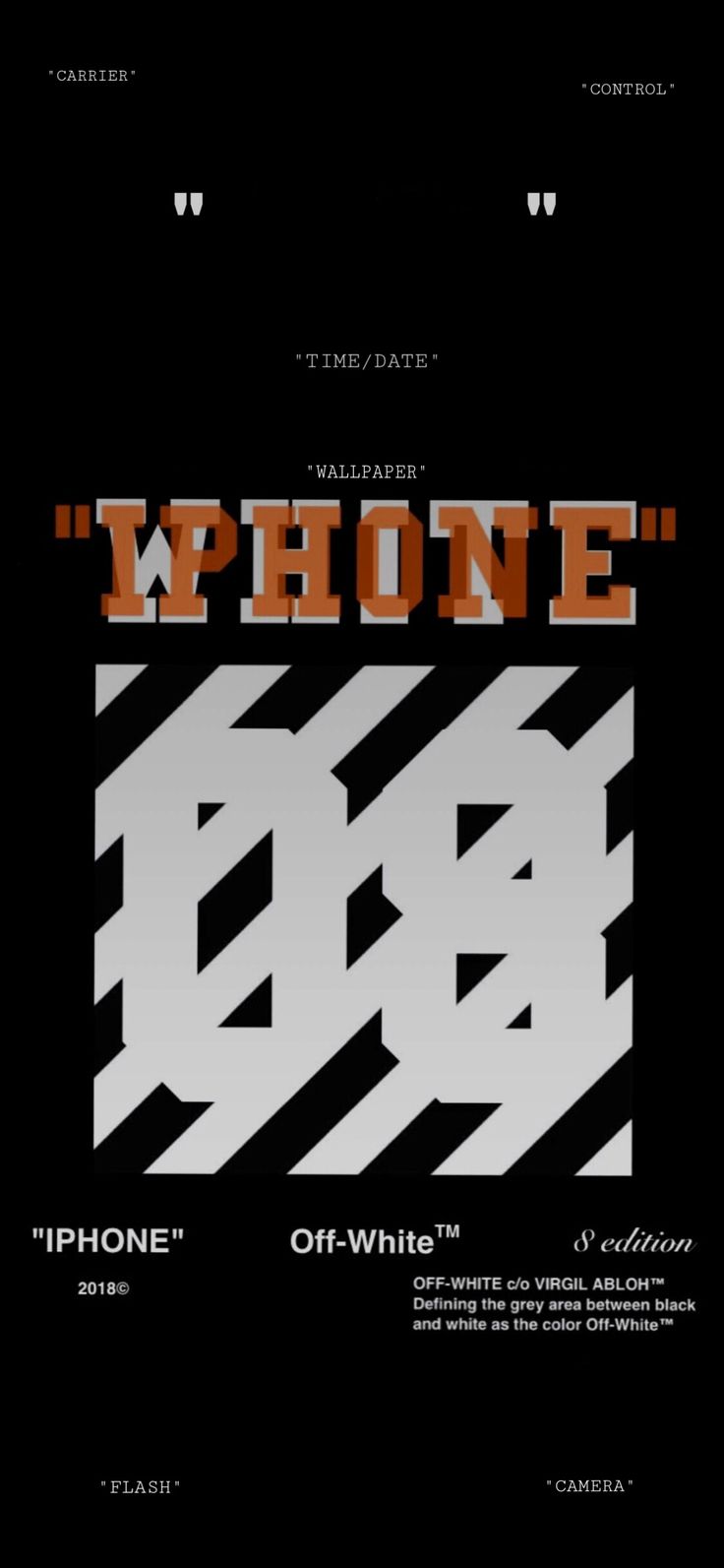 Offwhite wallpaper for iPhone X. White
