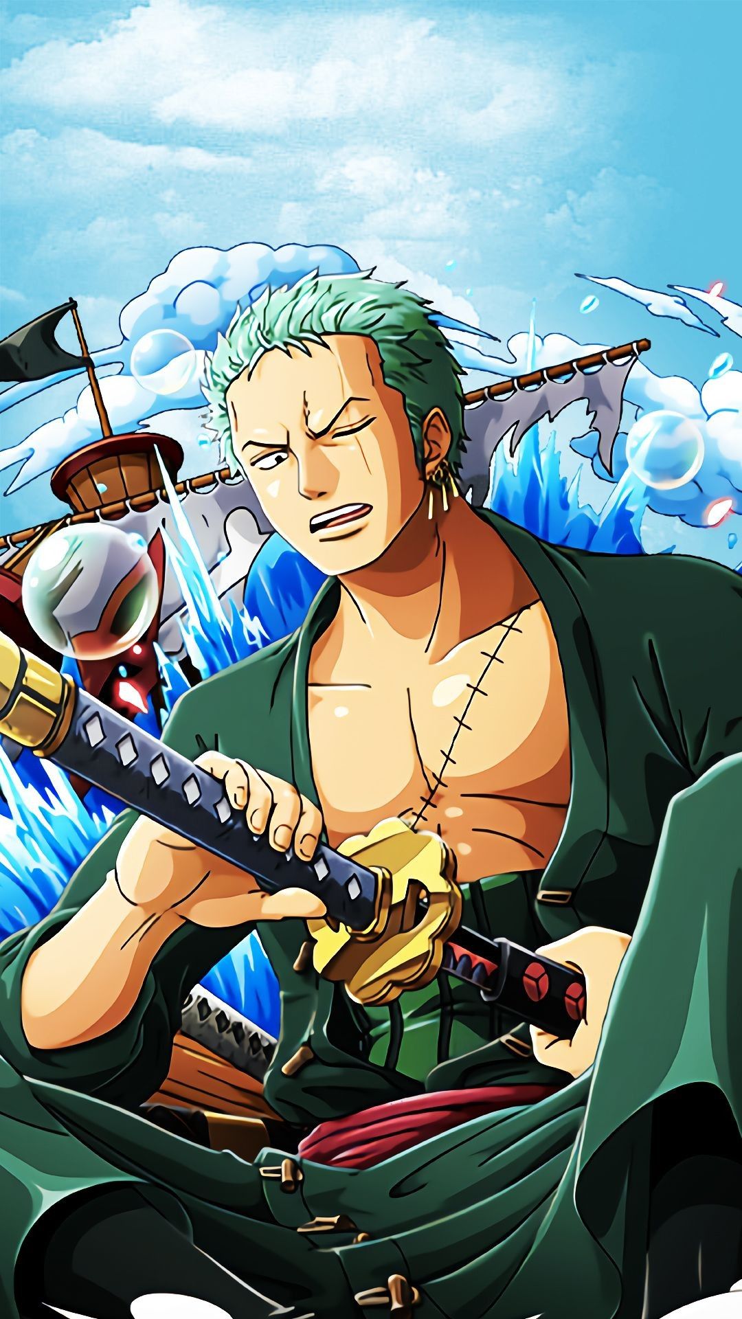 Roronoa Zoro 3D Wallpaper 2024