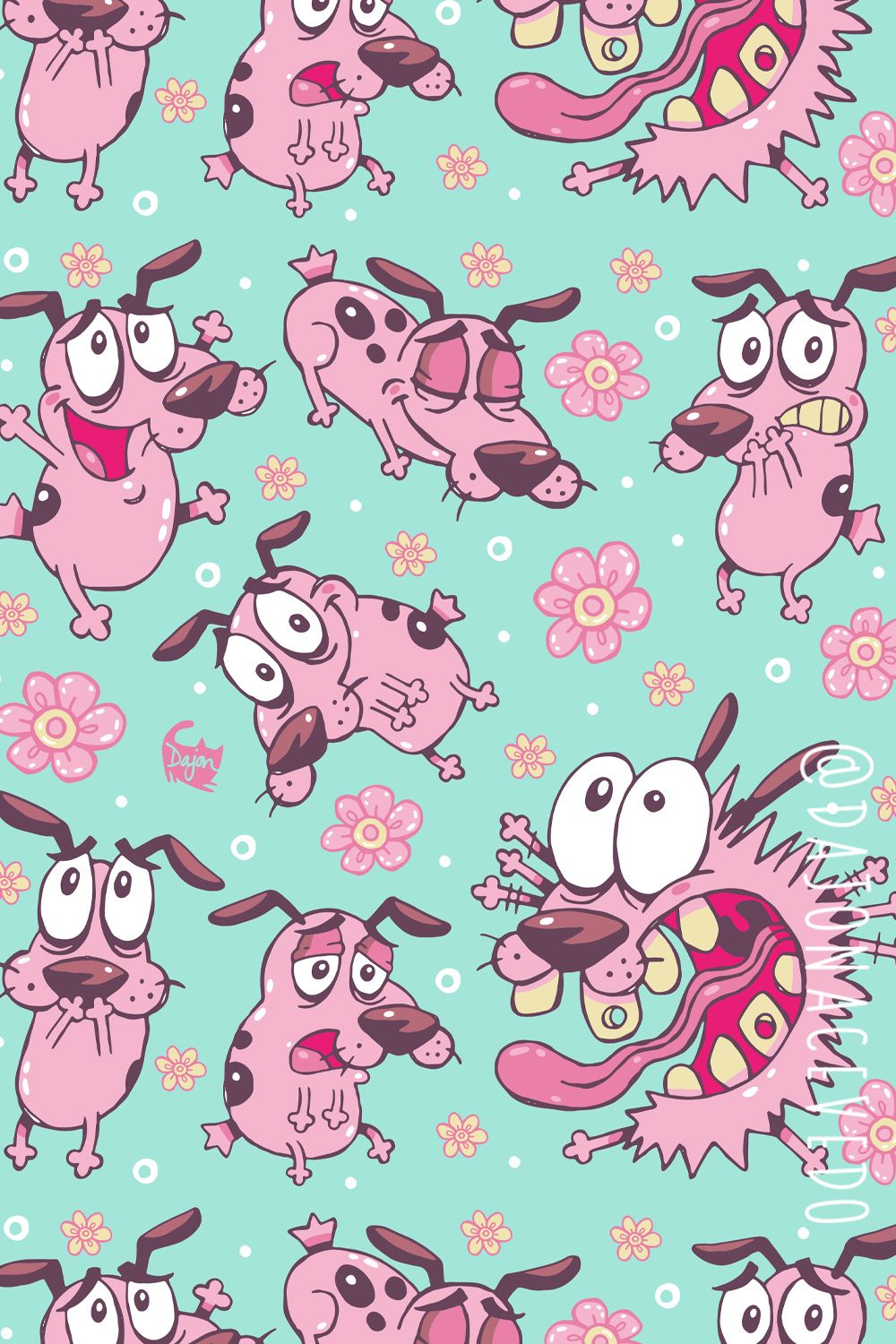 Courage the Cowardly Dog Emote. Cute