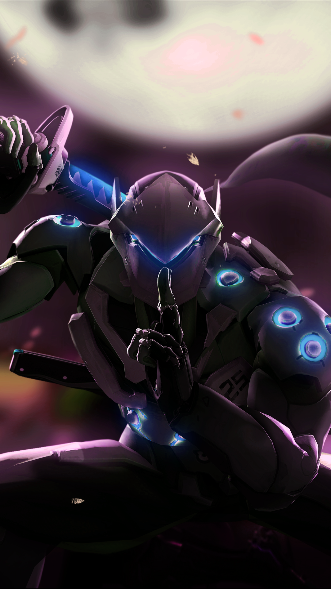 Genji (Overwatch) Phone Wallpaper