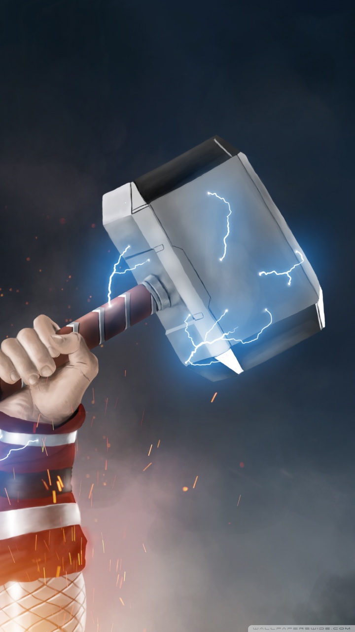Mjölnir Thor Wallpaper Ultra HD Desktop