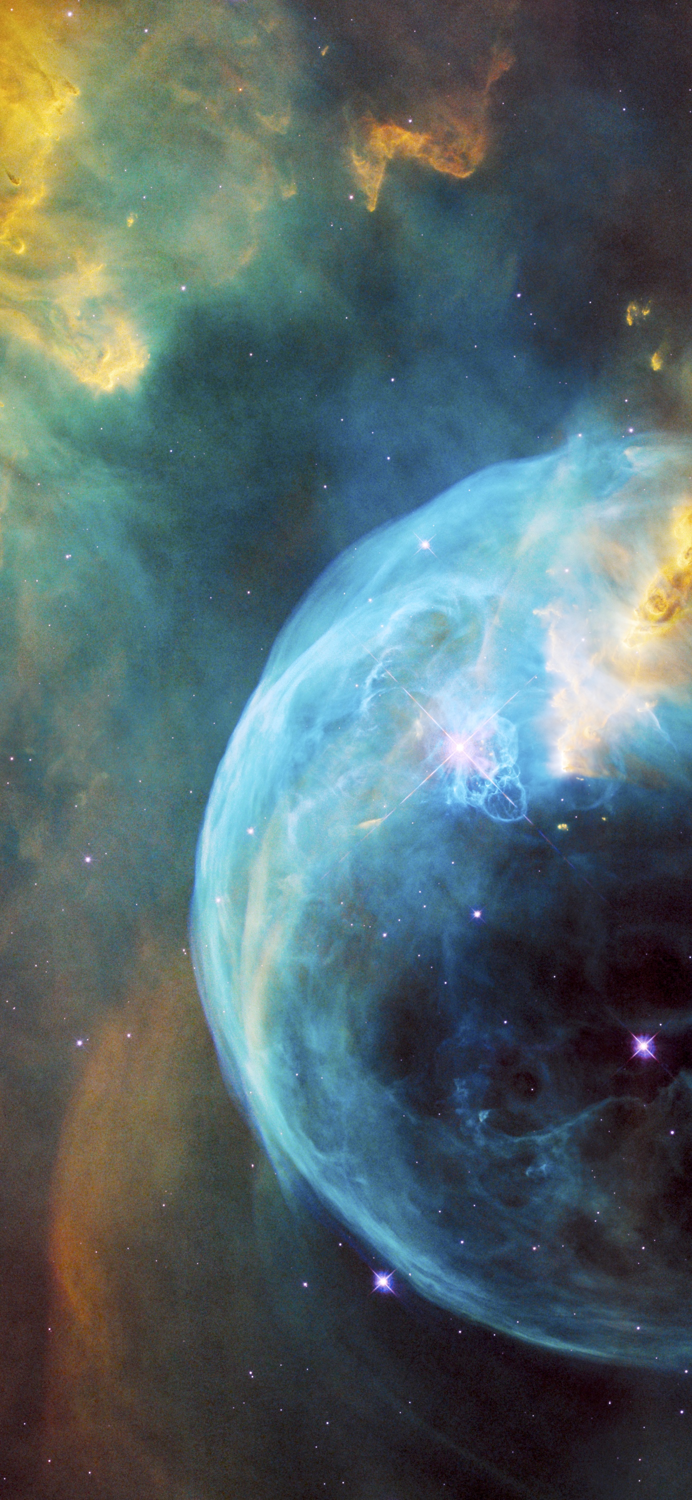 Bubble Nebula Wallpaper, iPhone