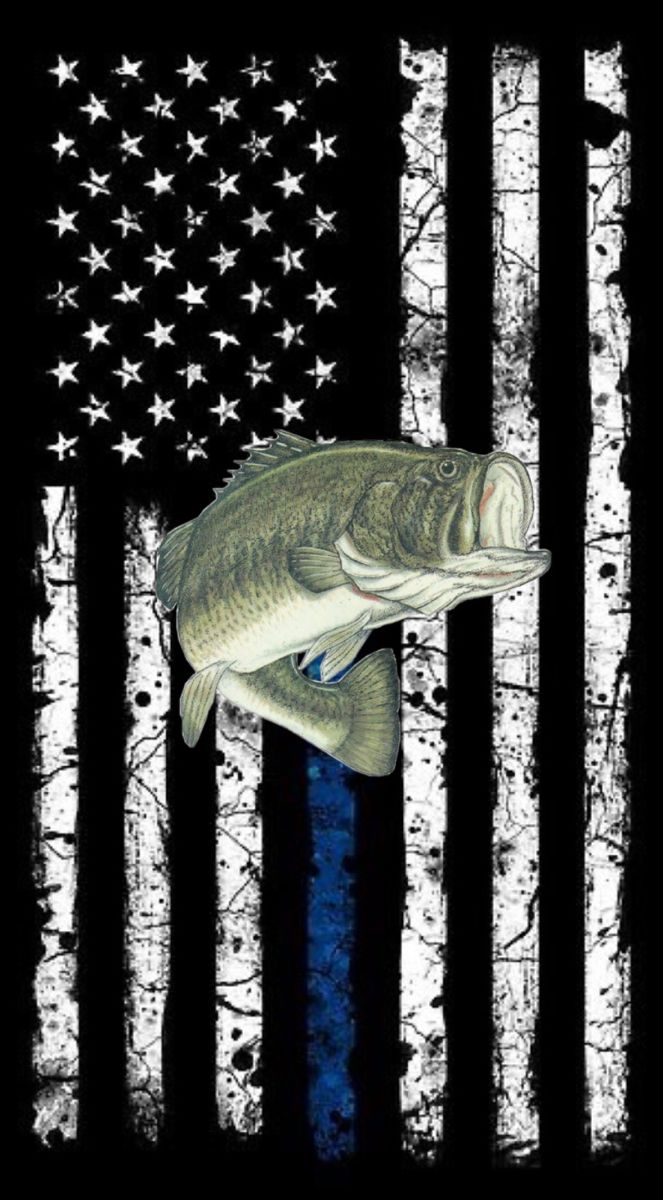 Back the Blue Bass Wallpaper