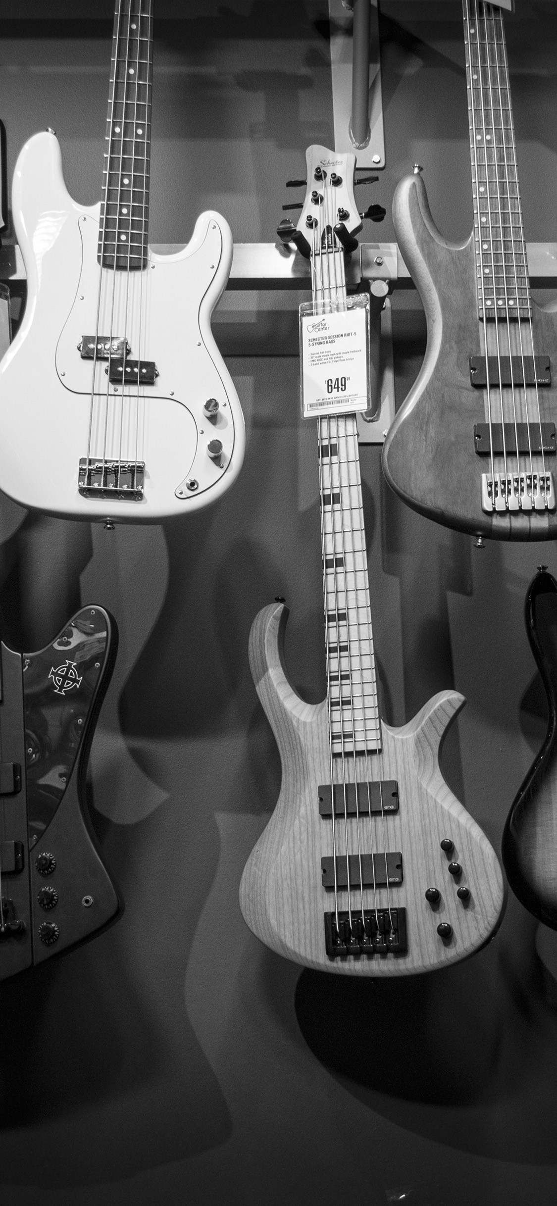 Guitar Music Instrument Bw Nature