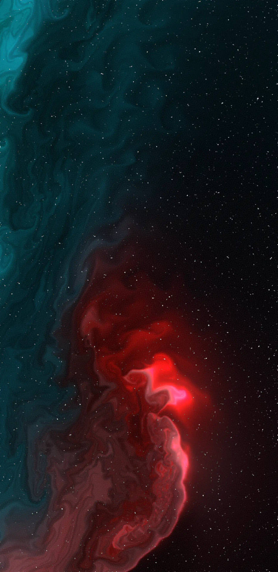 iPhone 11 Pro Red Galaxy Wallpaper