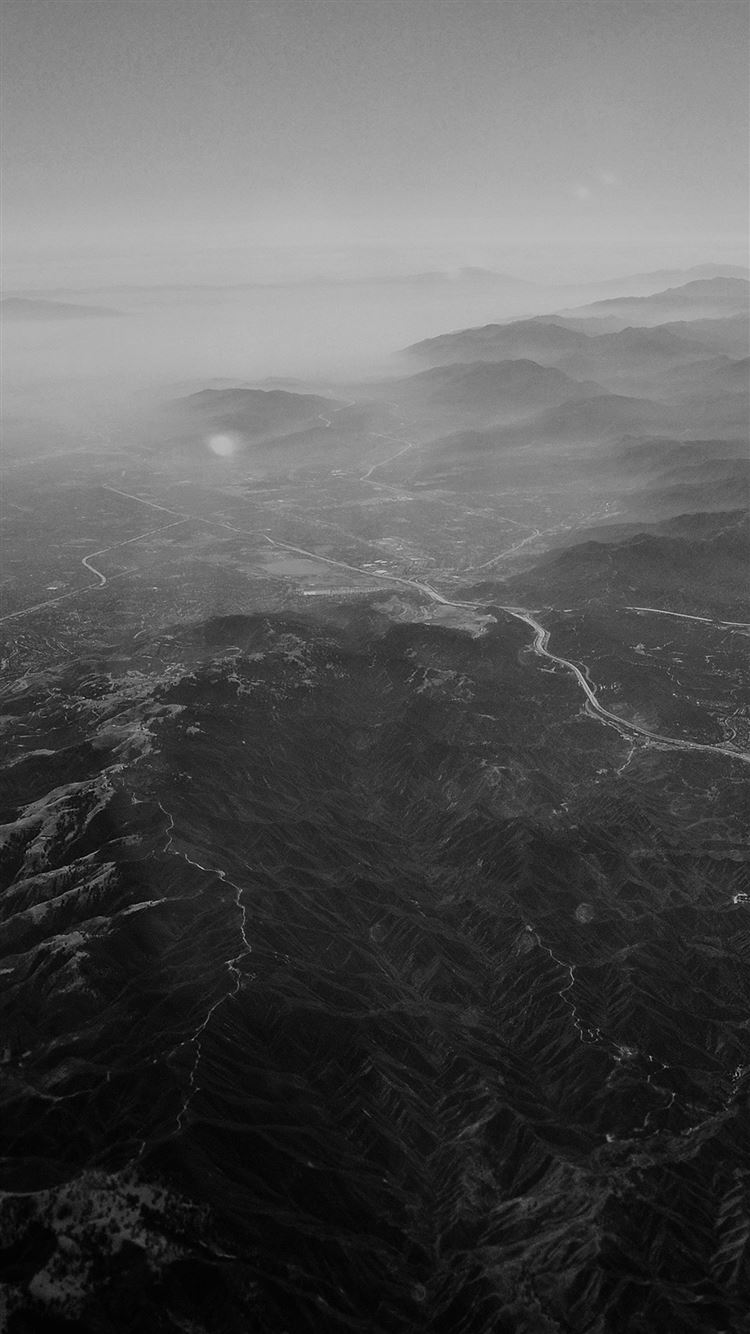 Nature Sky Mountain View Night Flight