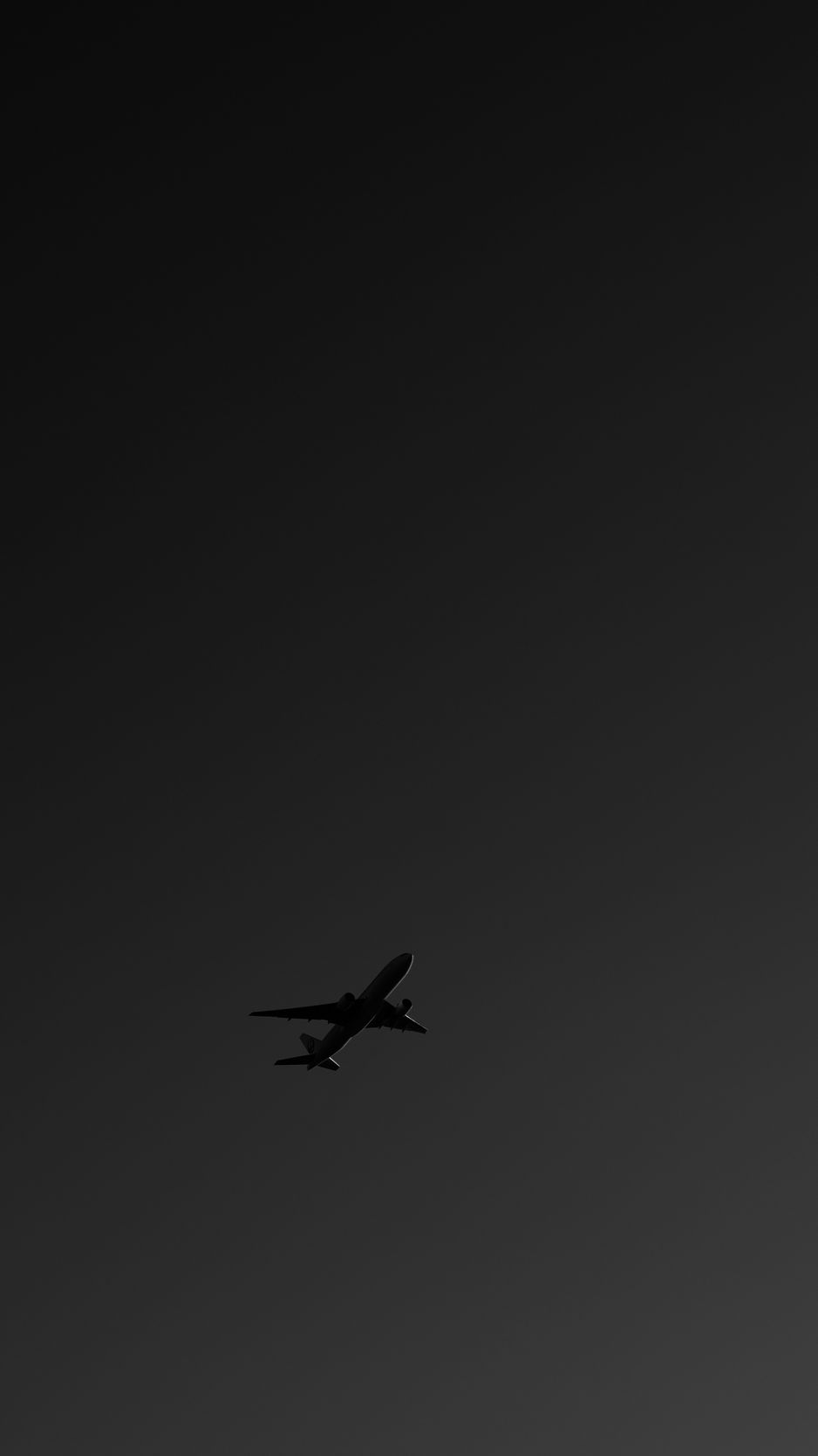 Download wallpaper 938x1668 plane, bw