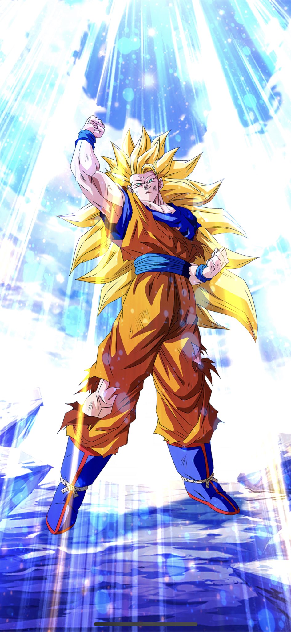 LL SS3 Goku -Dragon Fist- Wallpaper