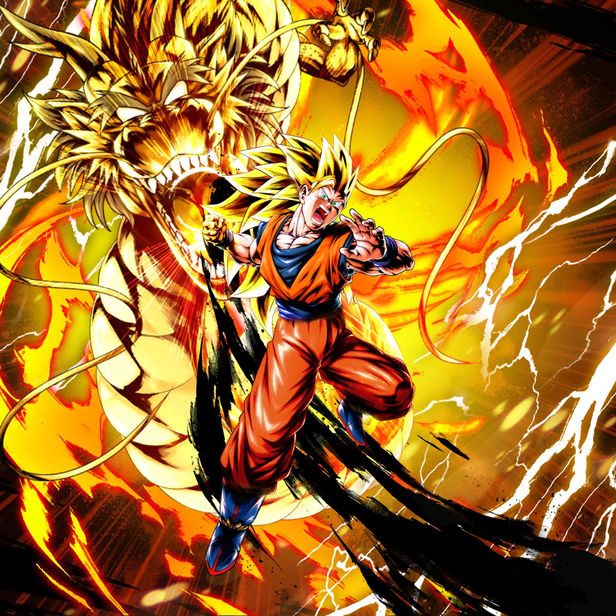 I made a Dragon Fist SSJ3 Goku, hope