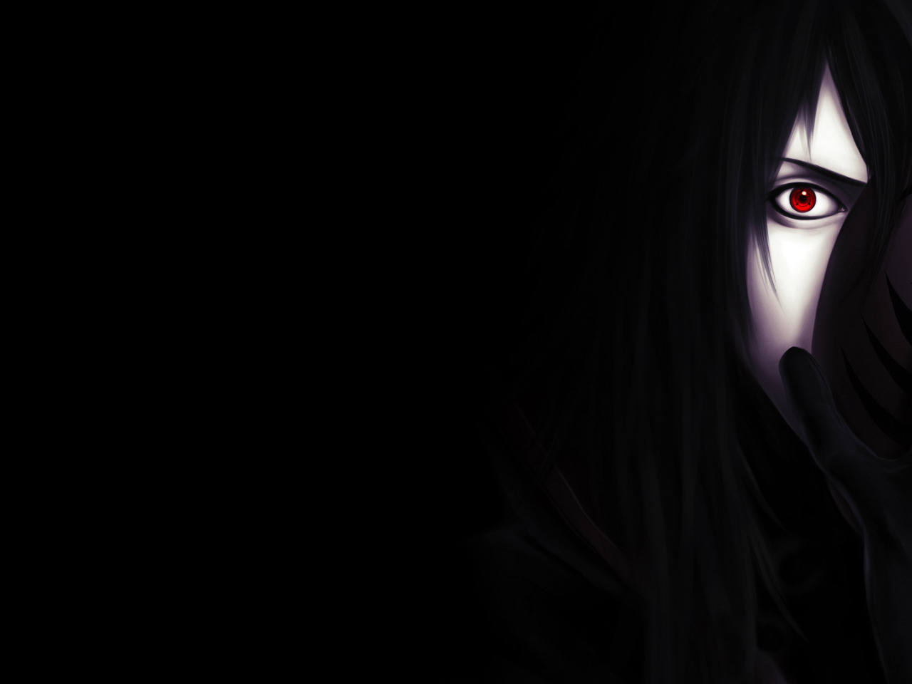 Download wallpaper dark, sharingan