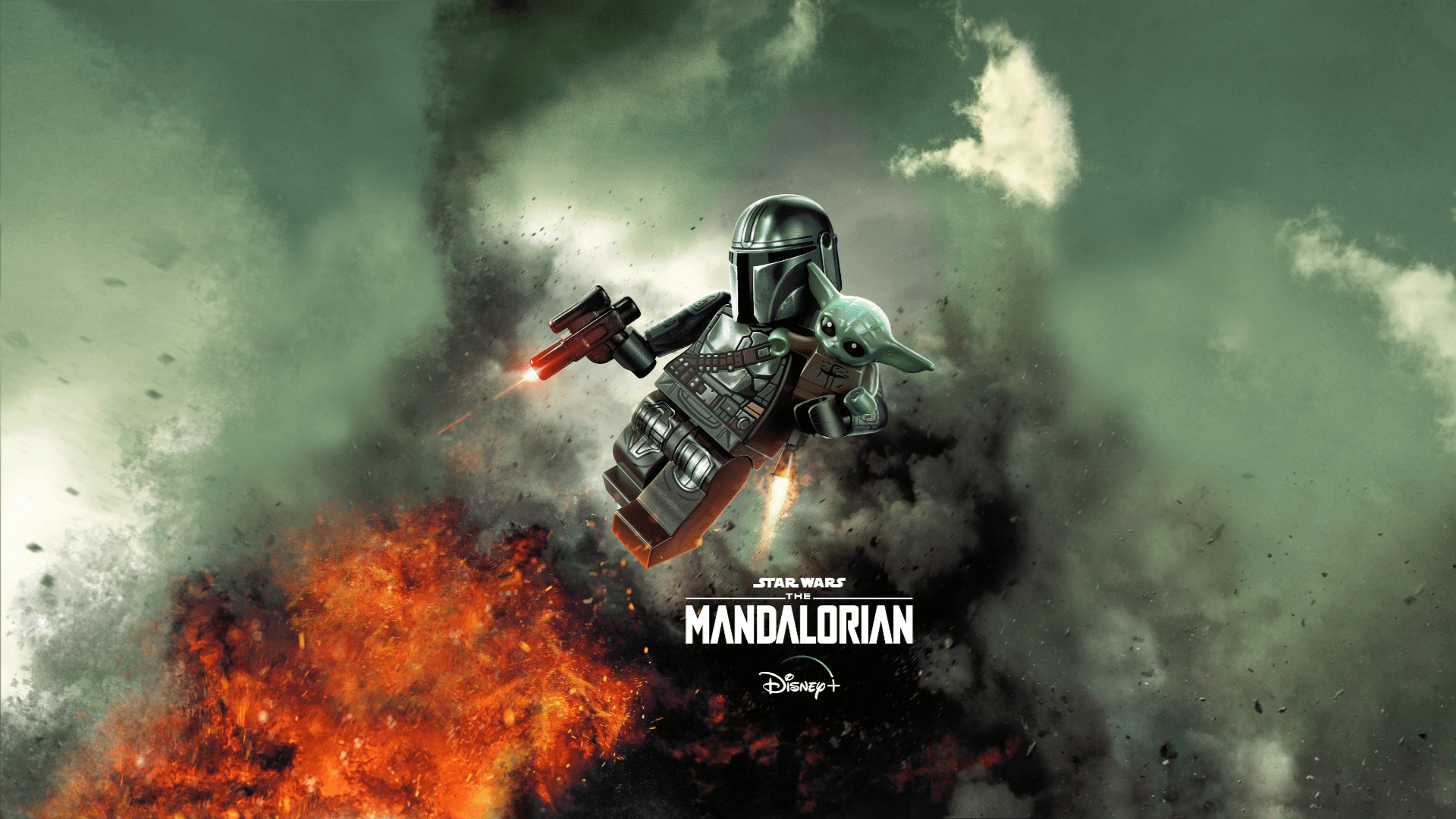 portrait Lego Star Wars Mando poster