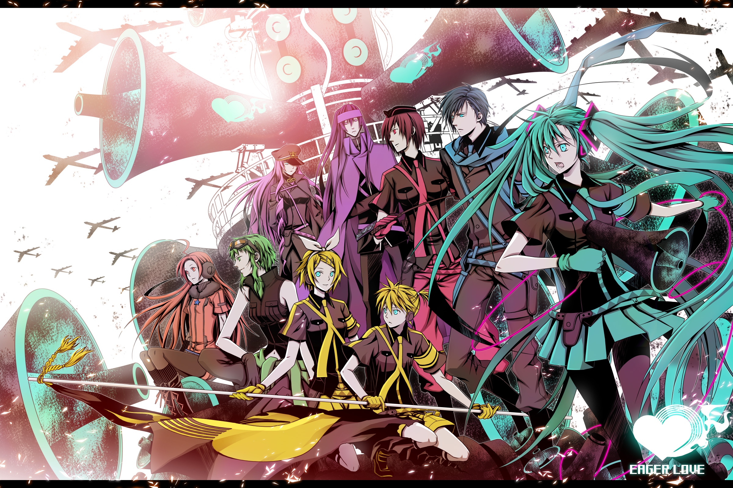 Anime Vocaloid HD Wallpaper by ユウノ