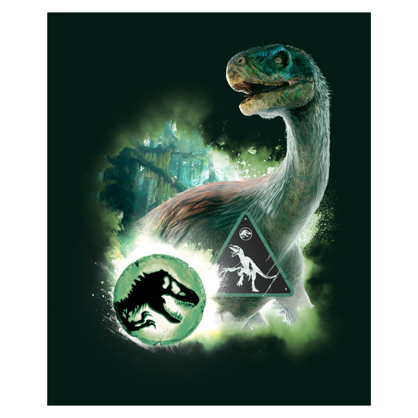 Therizinosaurus Collage Poster