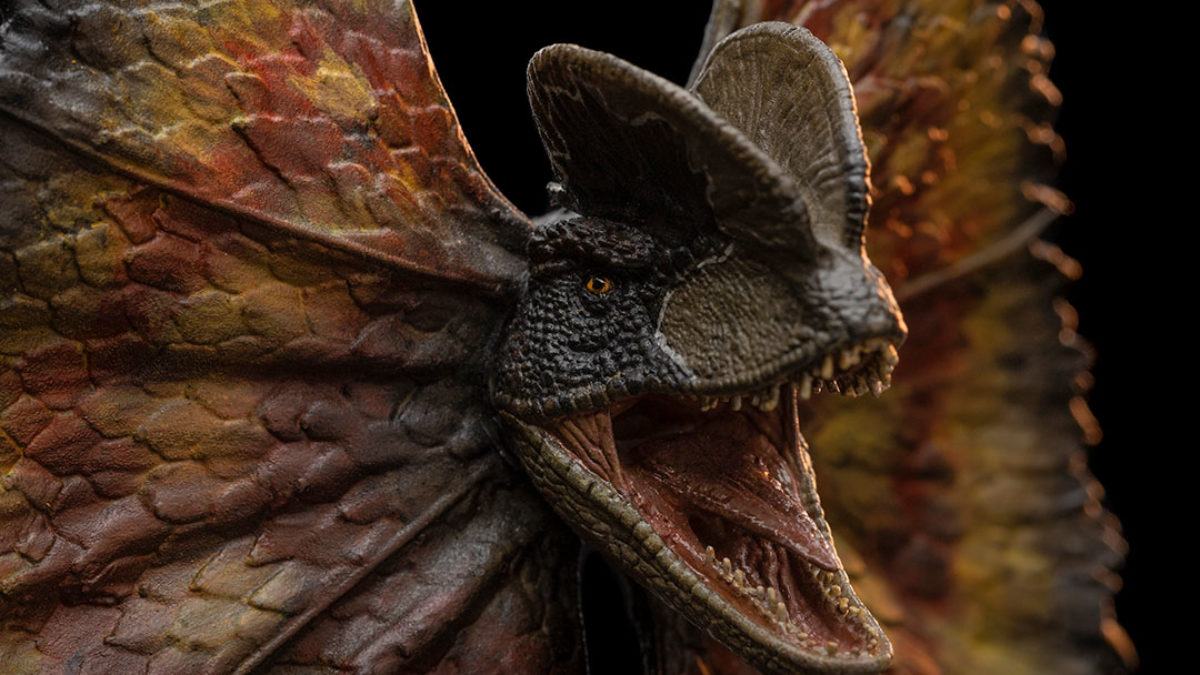 Jurassic Park Dilophosaurus Finds It's