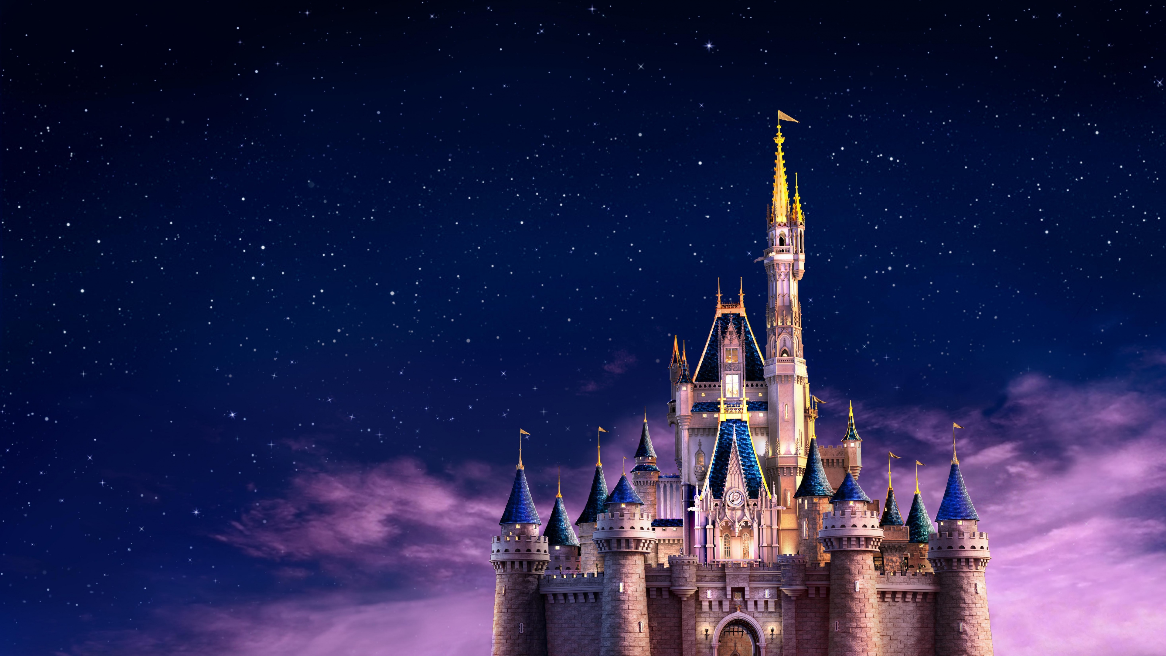 Cinderella Castle Wallpaper 4K, Walt