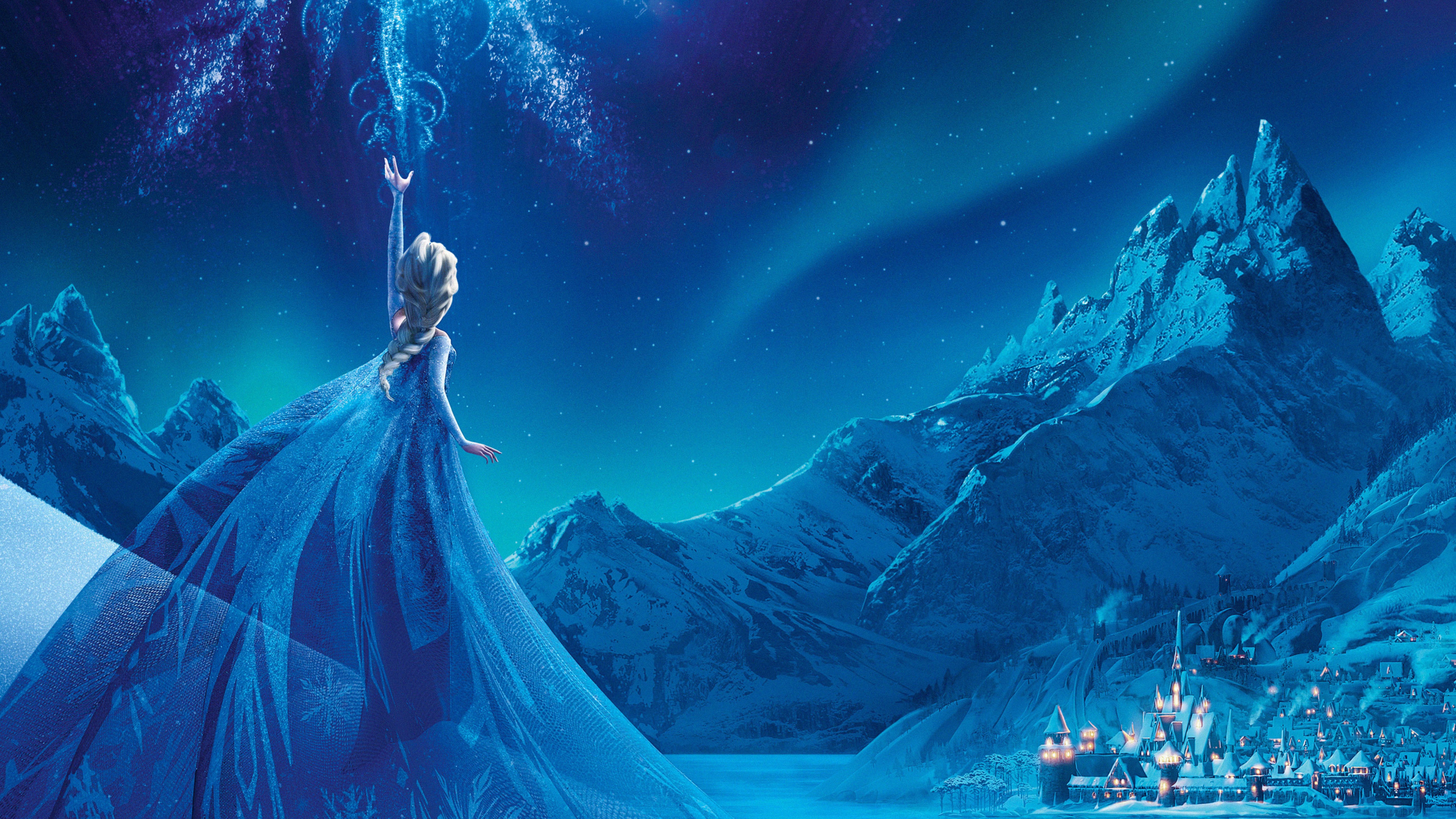Frozen Wallpaper 4K, Elsa, Disney