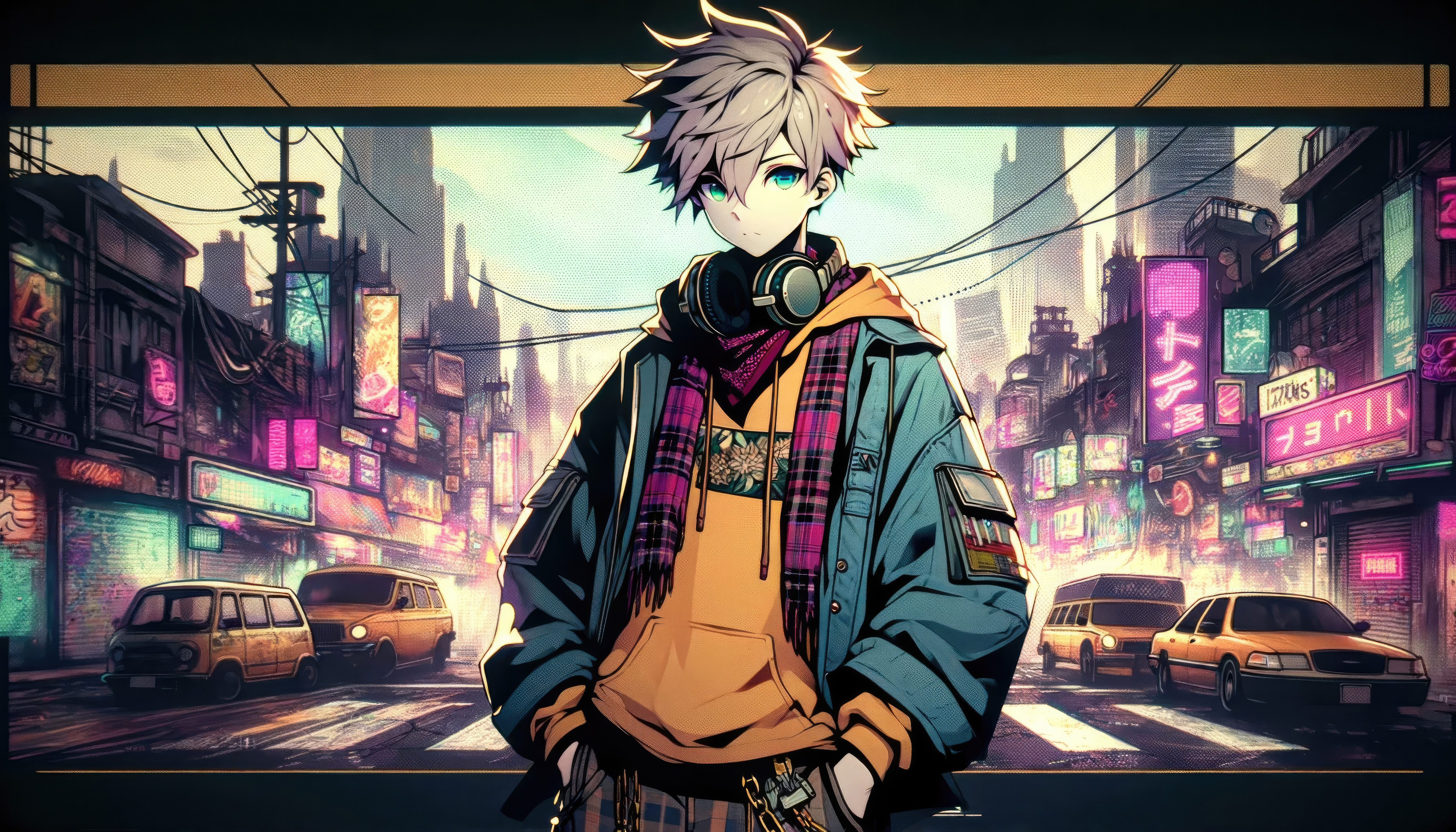 Anime Lofi Boy With Headphones