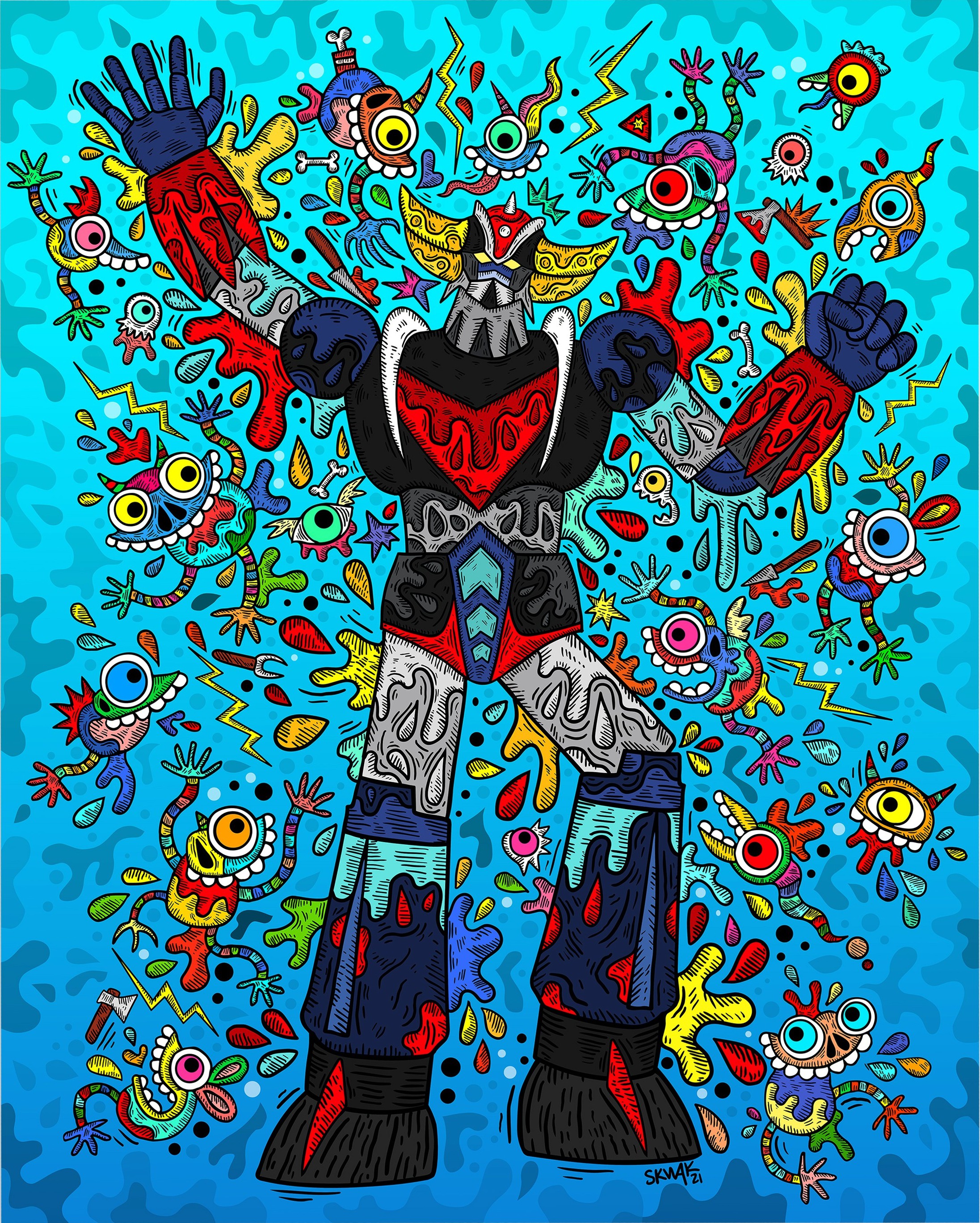 Maniac Goldorak by Skwak, 2020