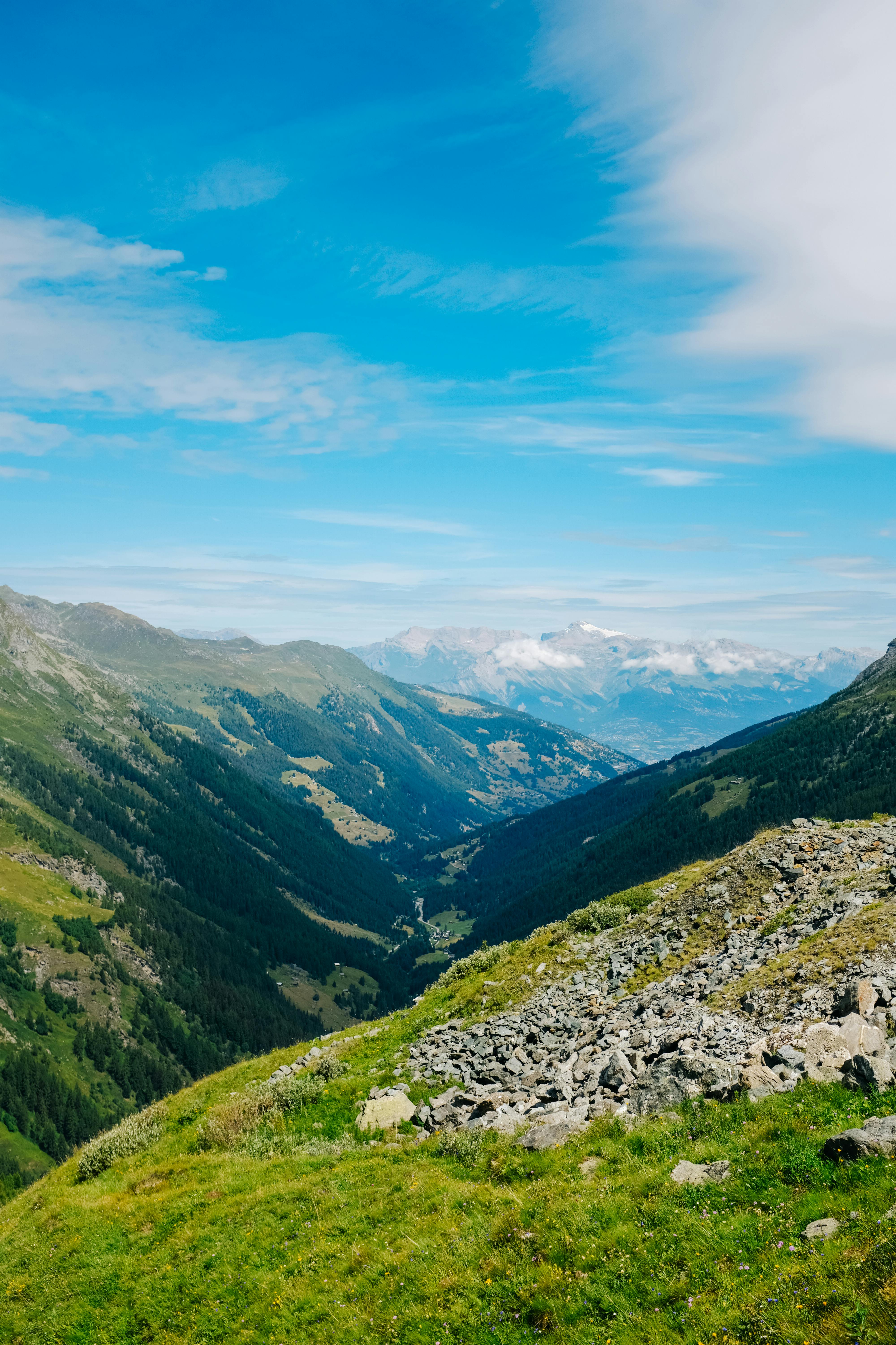 Scenic Landscape with a Mountain Valley