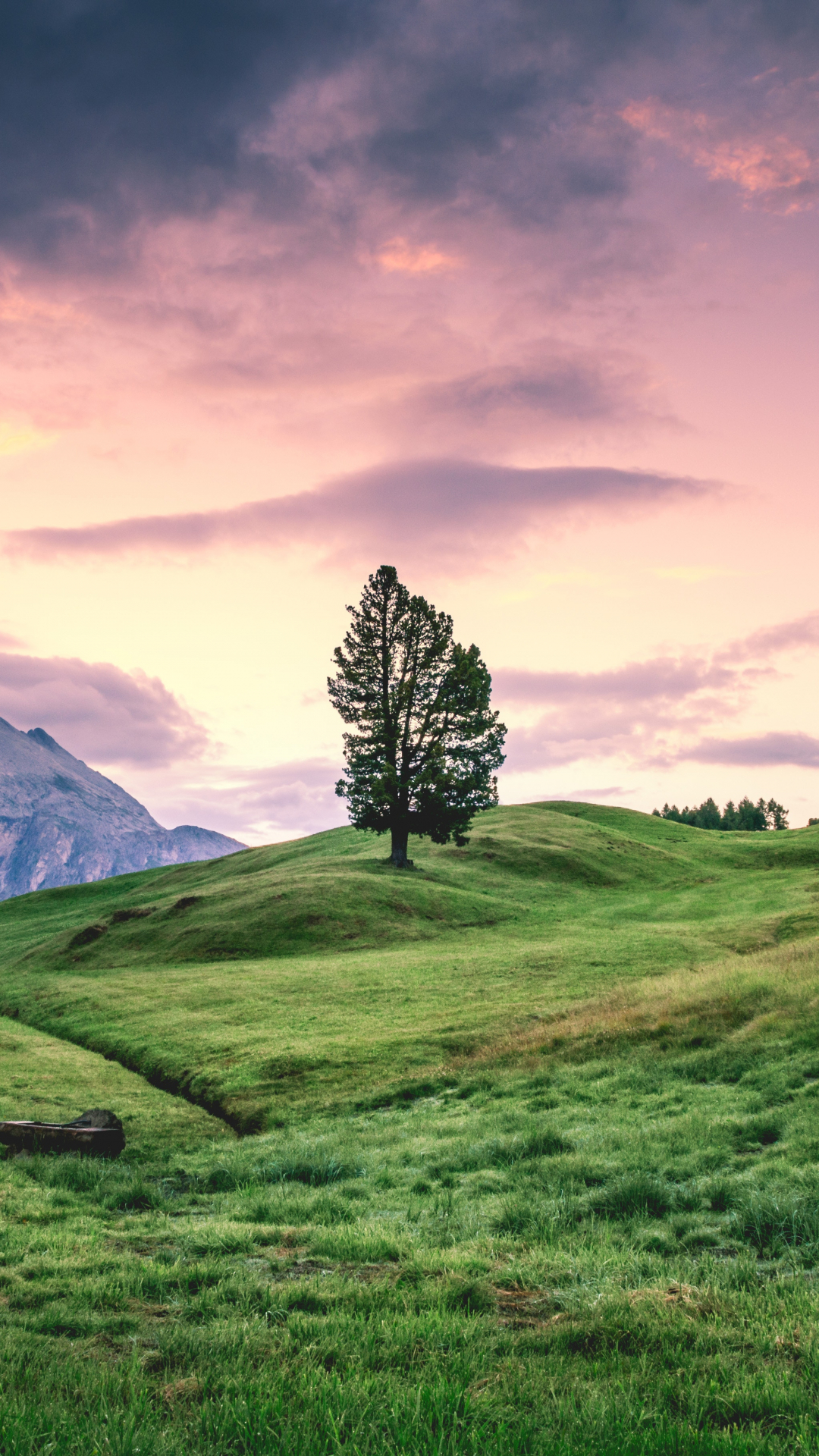 Mountain, Hill, Sky iPhone Wallpaper