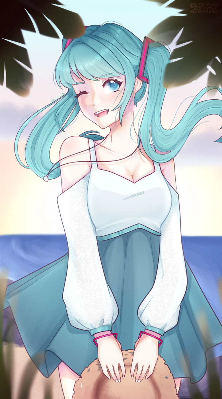 Hatsune Miku Summer Theme Phone