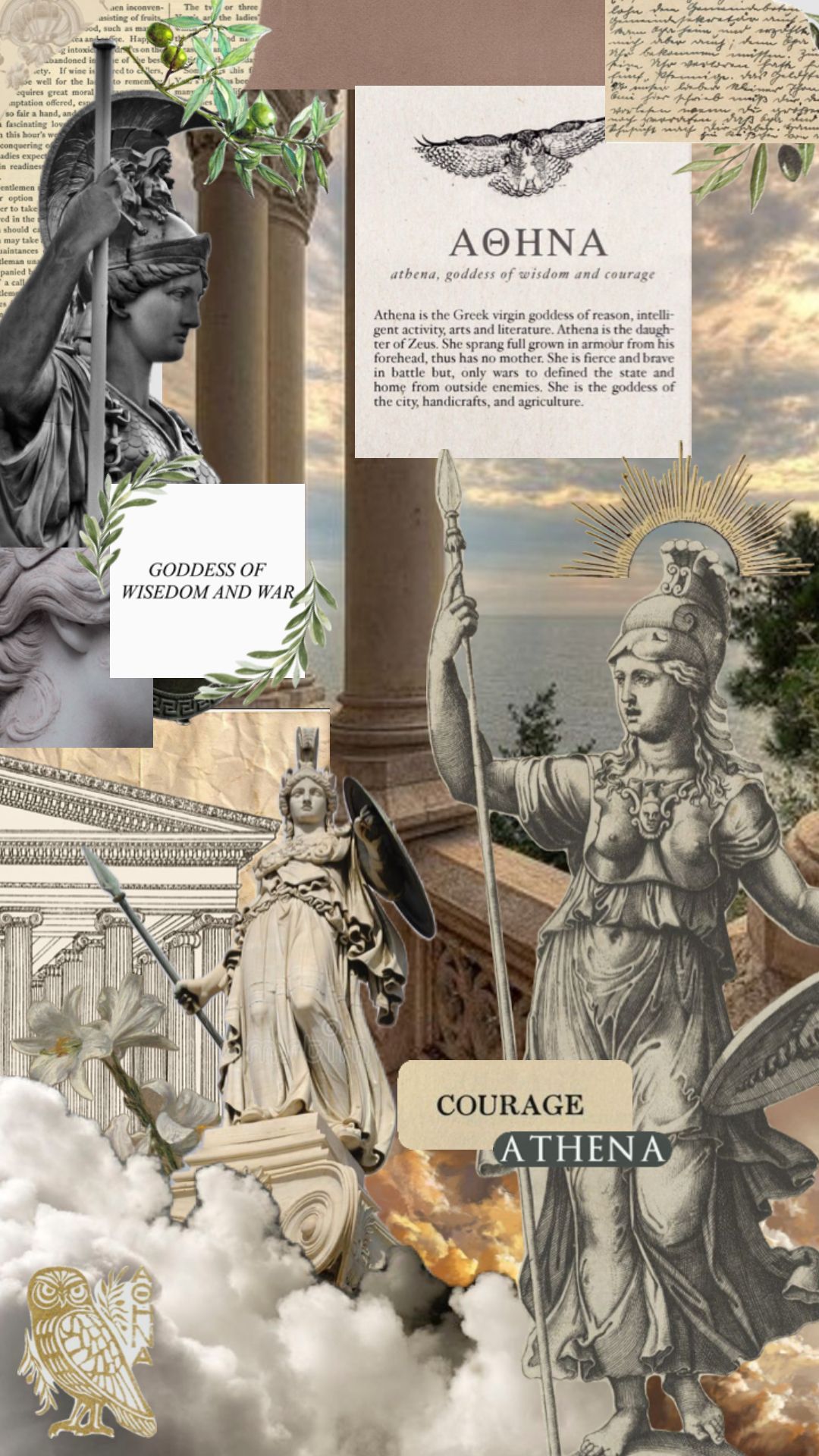 athena #greek #mythology #wallpaper
