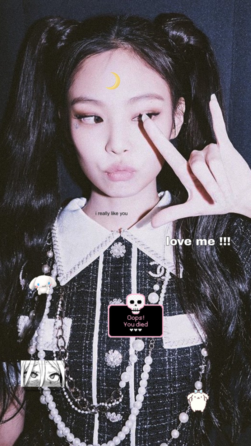 jennie; messy wallpaper screenshot