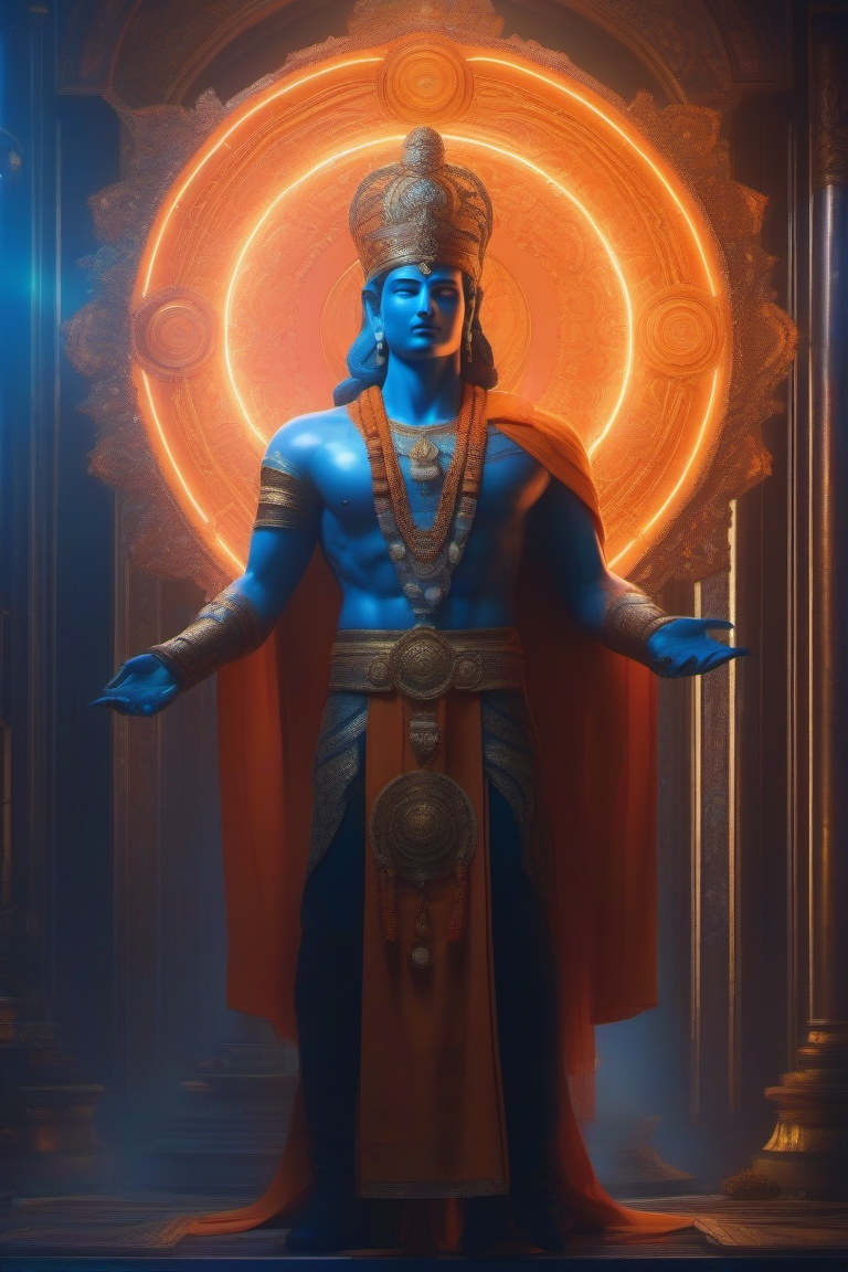 Hindu god. image created