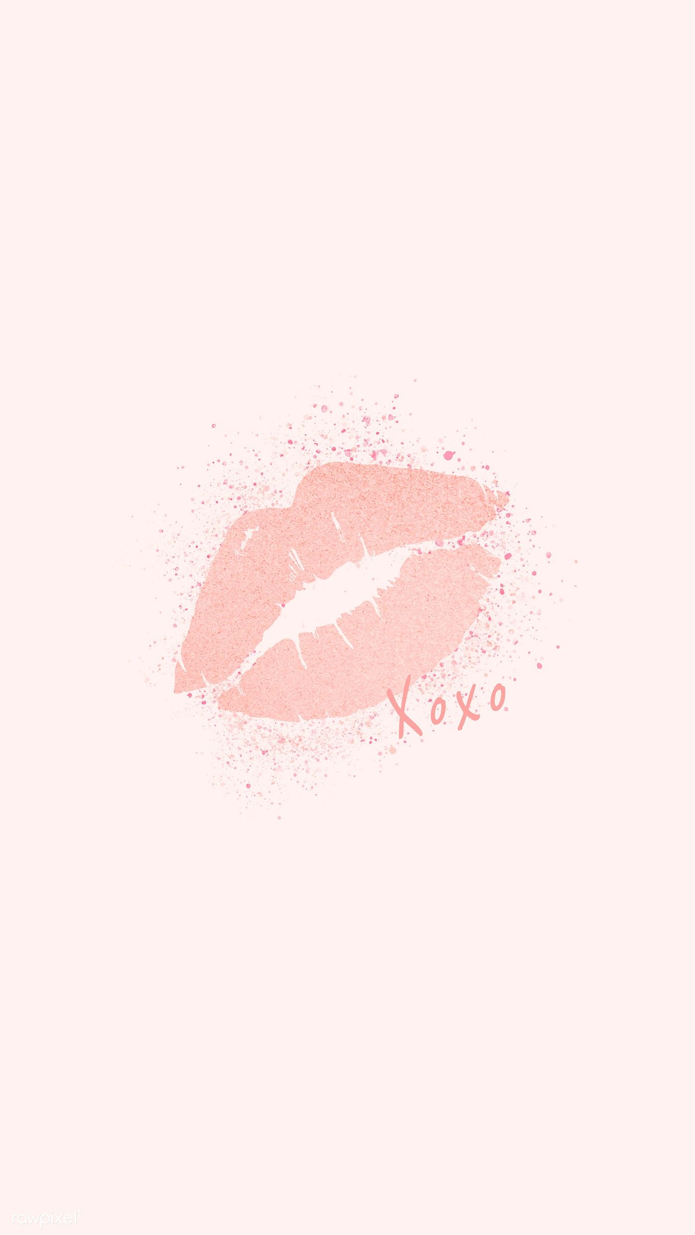 Elegant and Vibrant Pink Kiss Vector