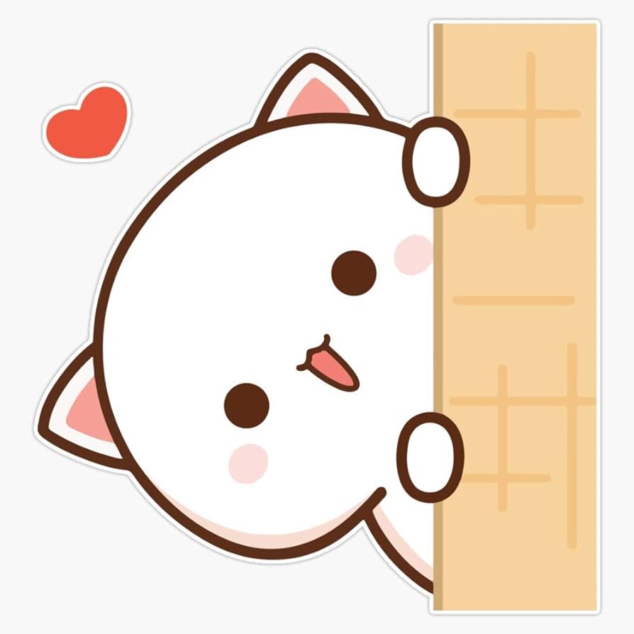 Mochi Peach Cat Peek