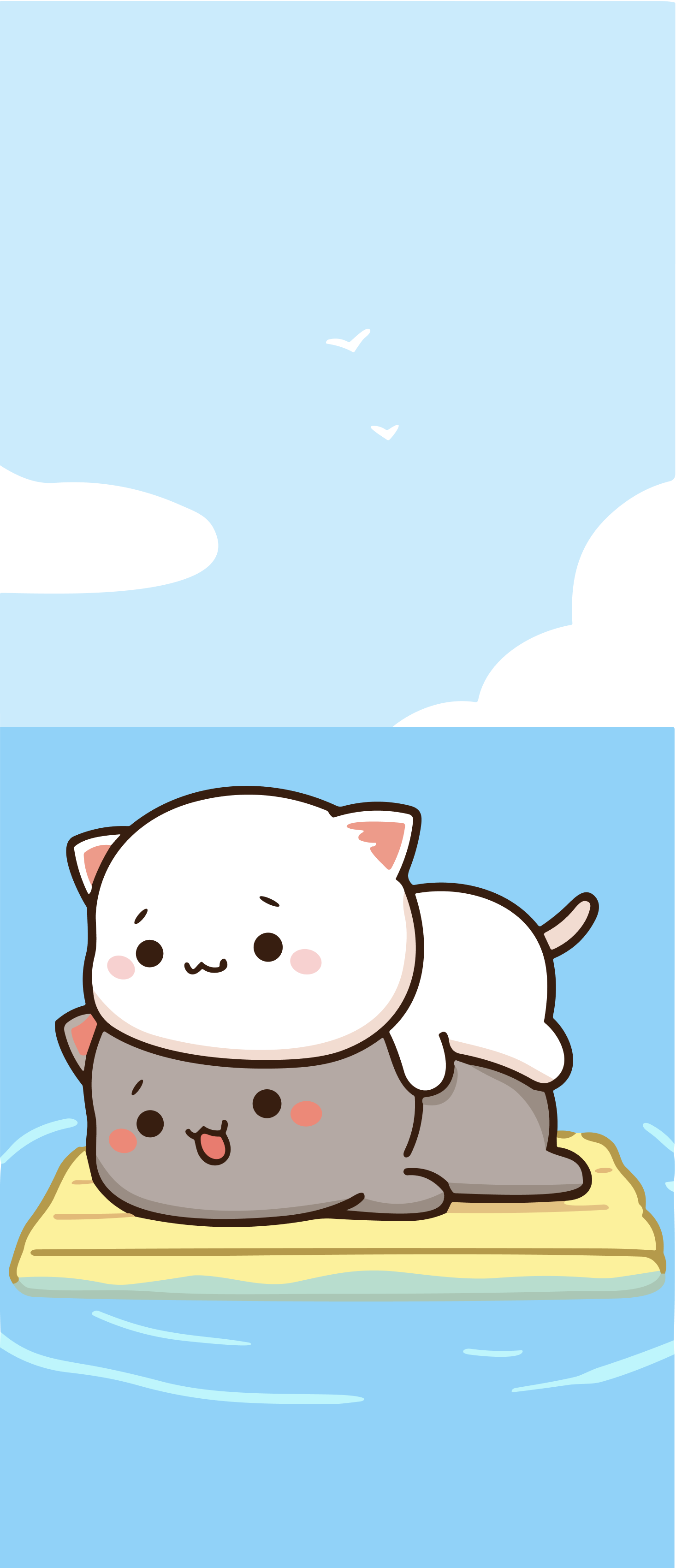 Peach and Goma wallpaper, r